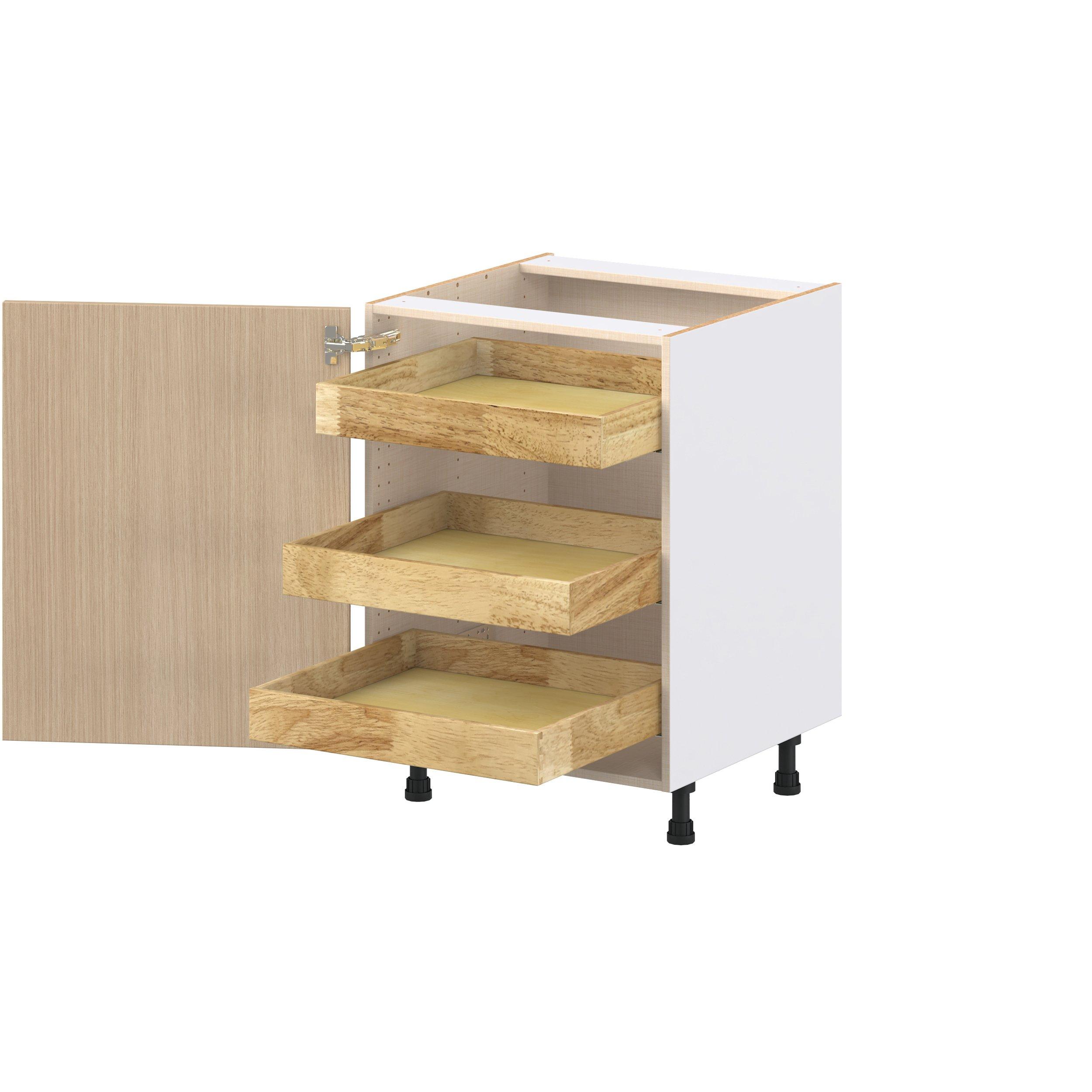 Glenwood 24 in. Mojavi Oak Base Cabinet with Inner Pull-Out Drawer