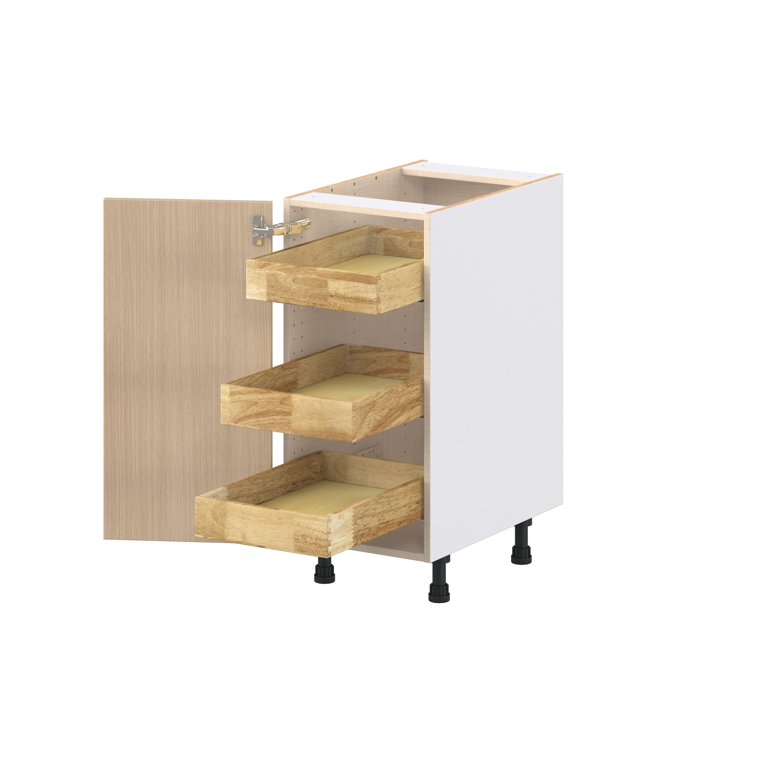 Glenwood 15 in. Mojavi Oak Base Cabinet with Inner Pull-Out Drawer
