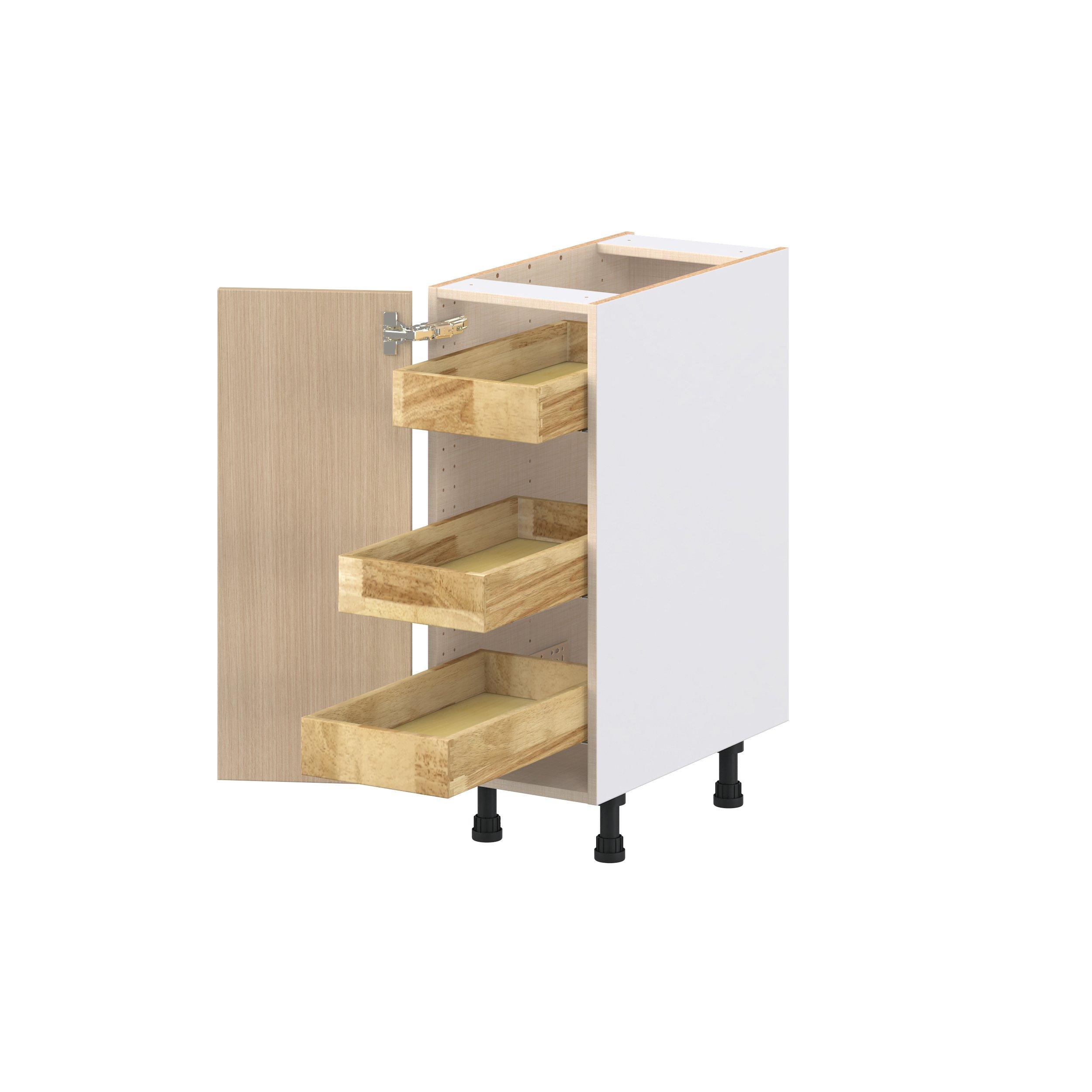 Glenwood 12 in. Mojavi Oak Base Cabinet with Inner Pull-Out Drawer