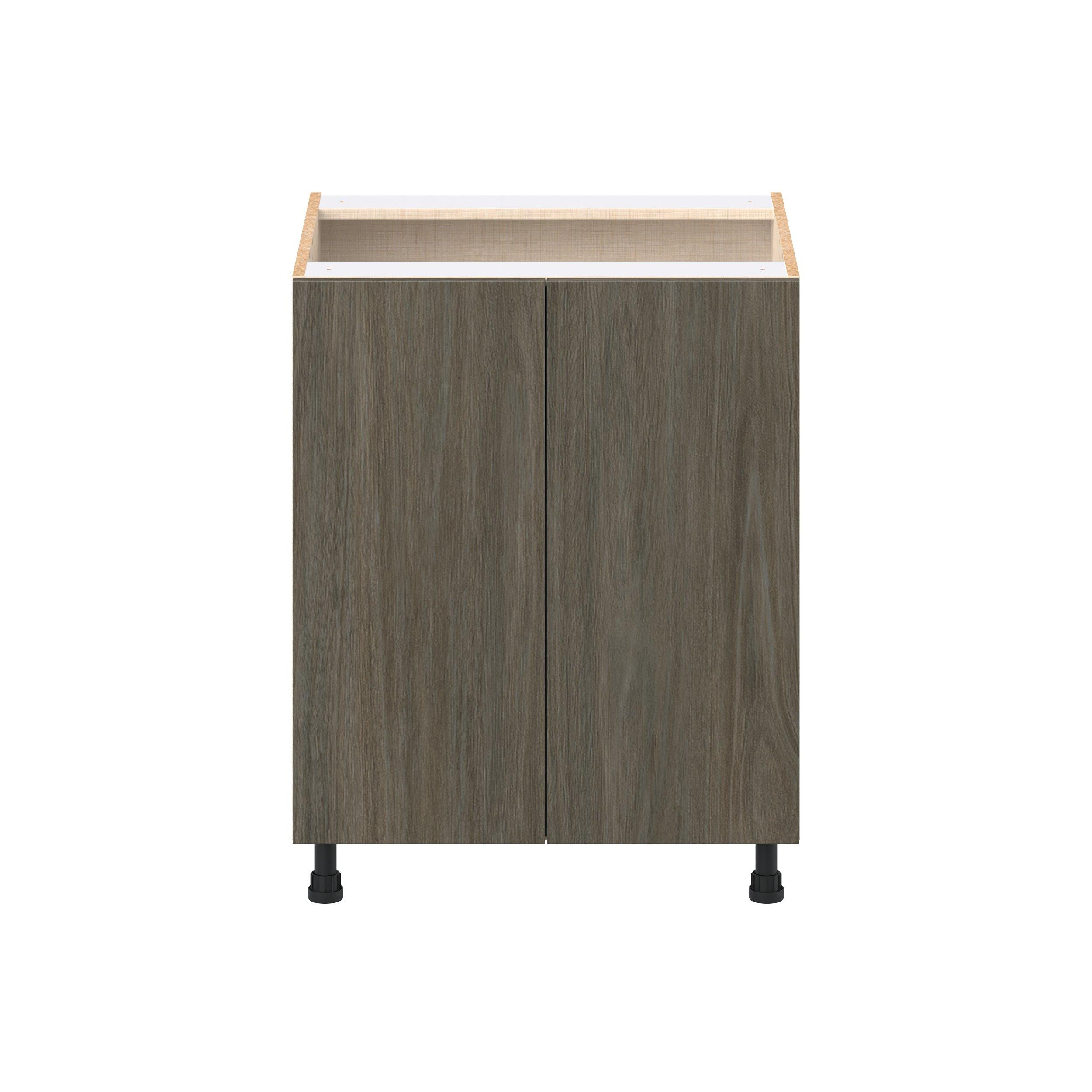 Glenwood 27 in. Burnt Walnut Base Cabinet with Inner Pull-Out Drawer