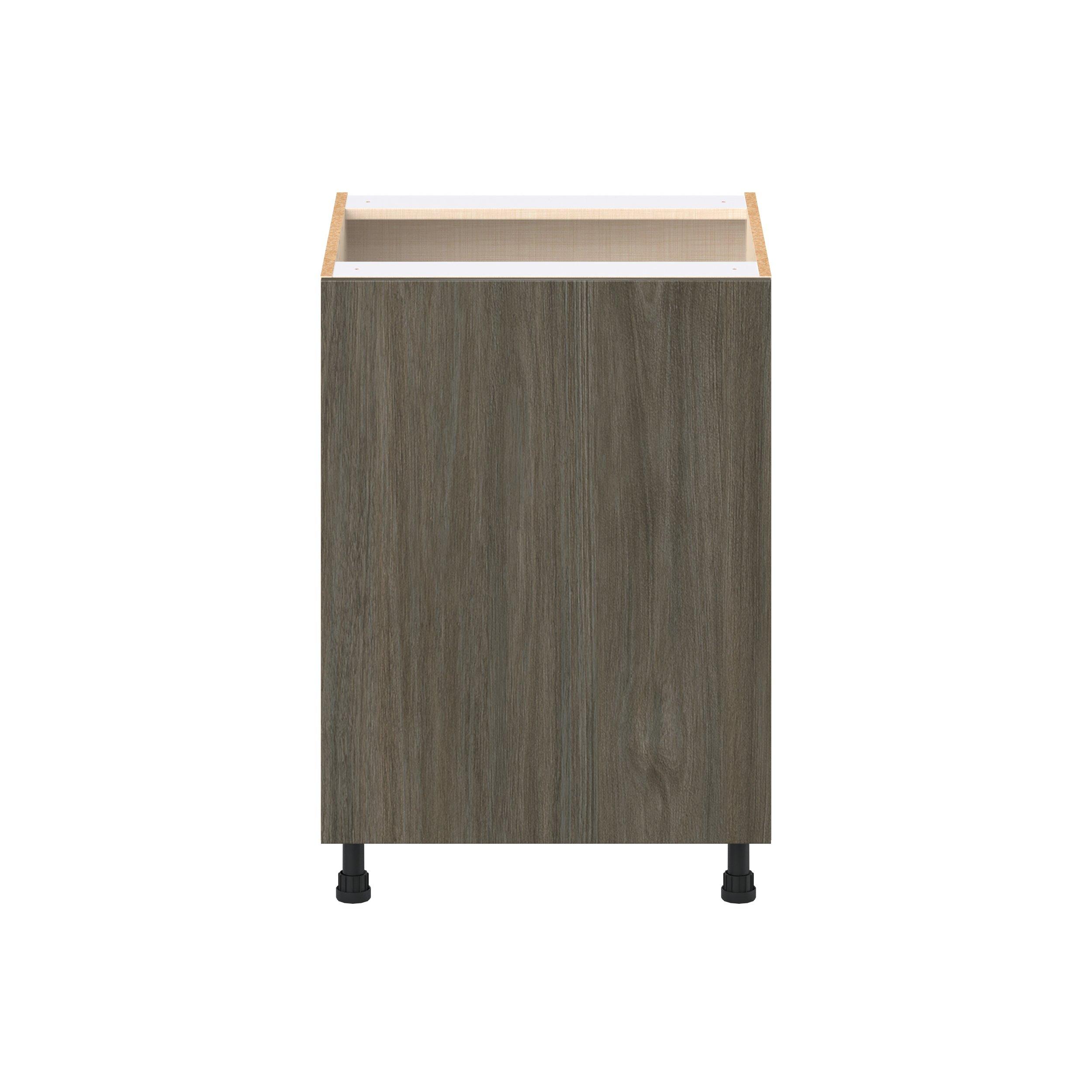 Glenwood 24 in. Burnt Walnut Base Cabinet with Inner Pull-Out Drawer