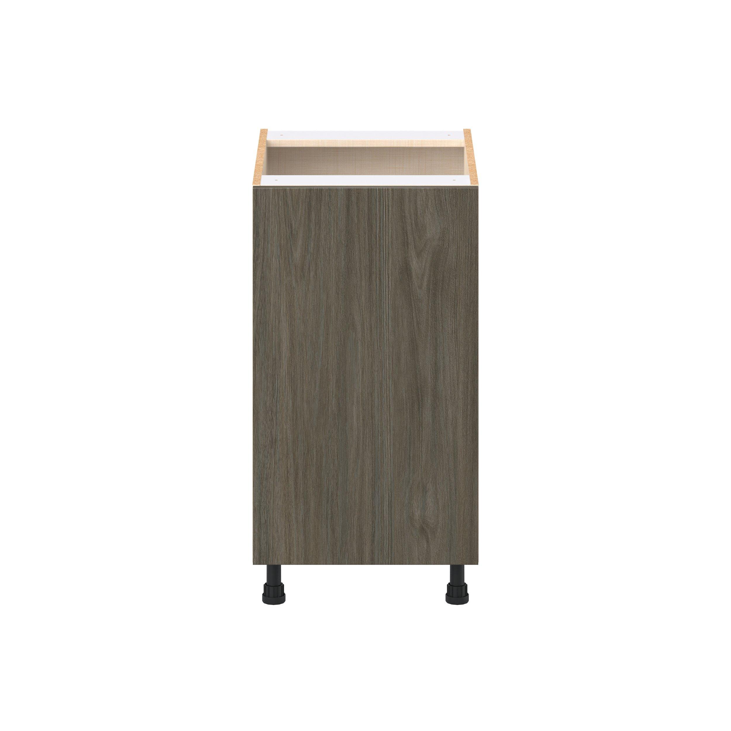 Glenwood 18 in. Burnt Walnut Base Cabinet with Inner Pull-Out Drawer