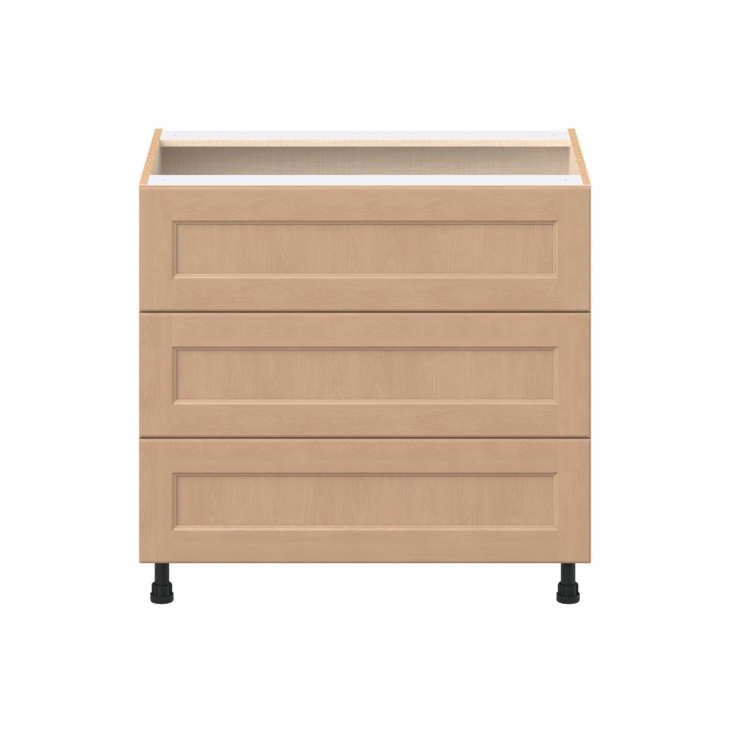 Sugarhill 36 in. Stained Sugar Cookie Cooktop Base Cabinet