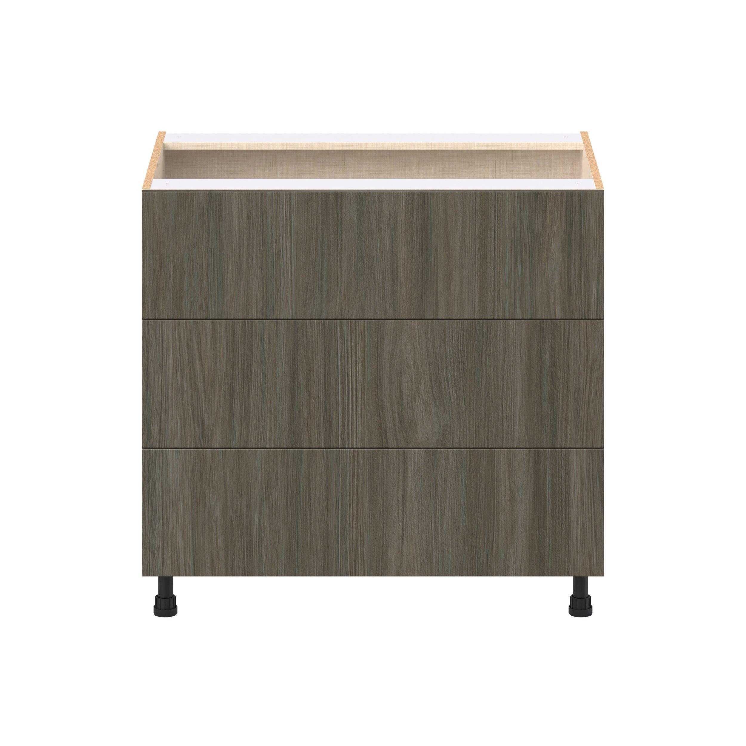 Glenwood 36 in. Burnt Walnut Cooktop Base Cabinet