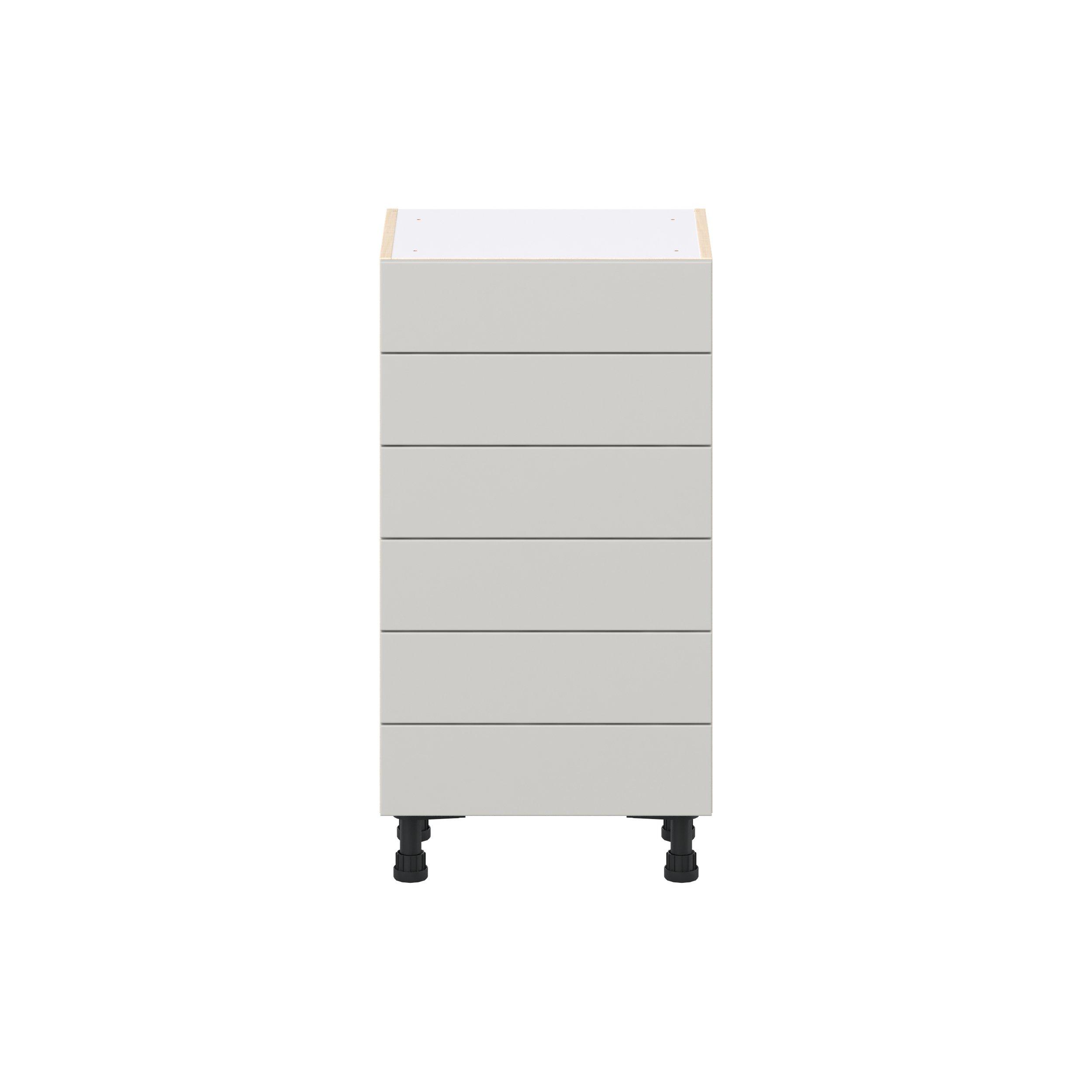 Lenox 18 in. Painted Light Gray Shallow Base Cabinet