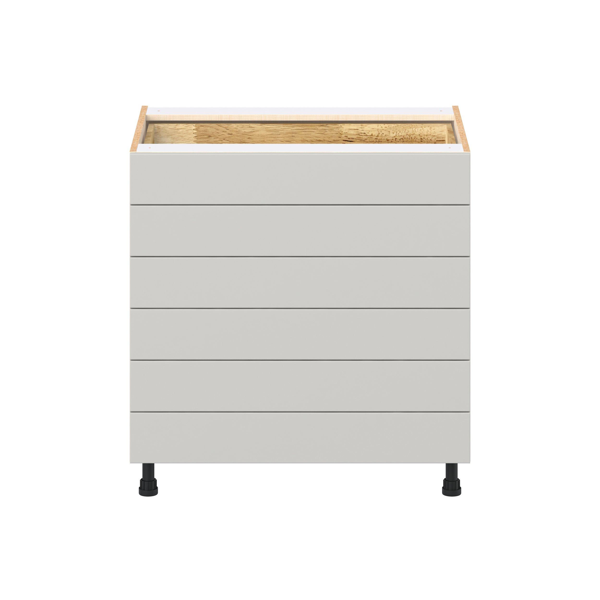 Lenox 33 in. Painted Light Gray Drawer Base Cabinet