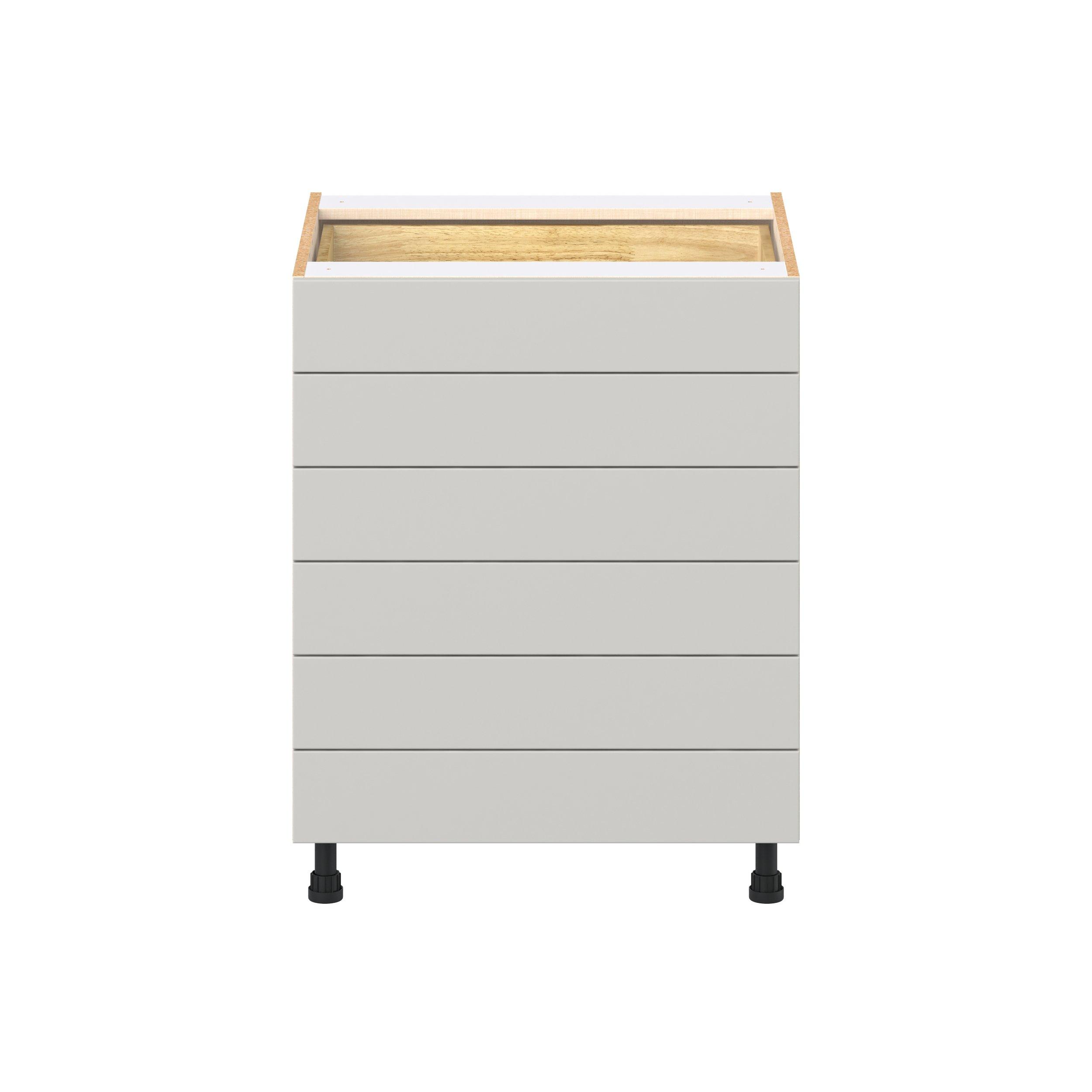 Lenox 27 in. Painted Light Gray Drawer Base Cabinet
