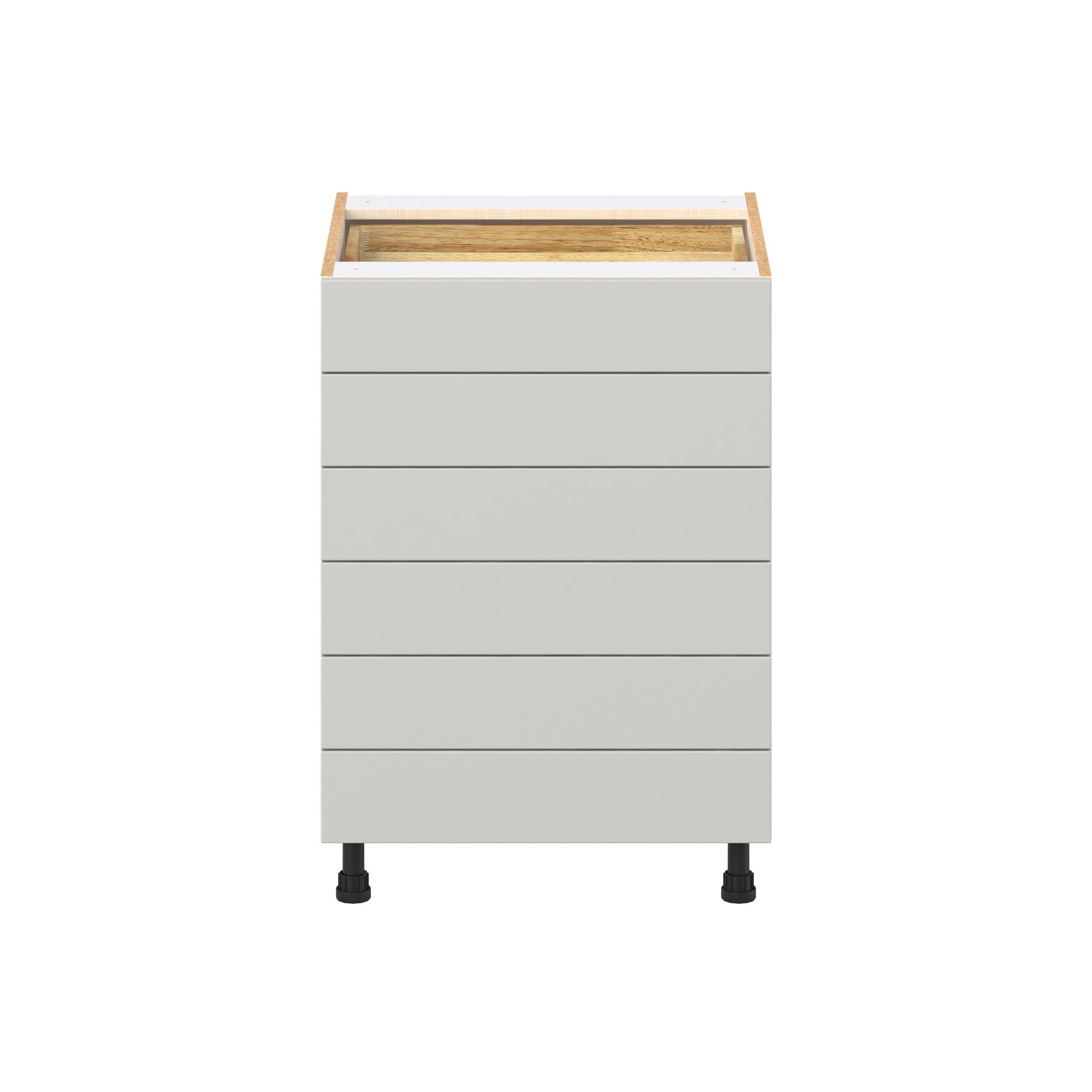 Lenox 24 in. Painted Light Gray Drawer Base Cabinet