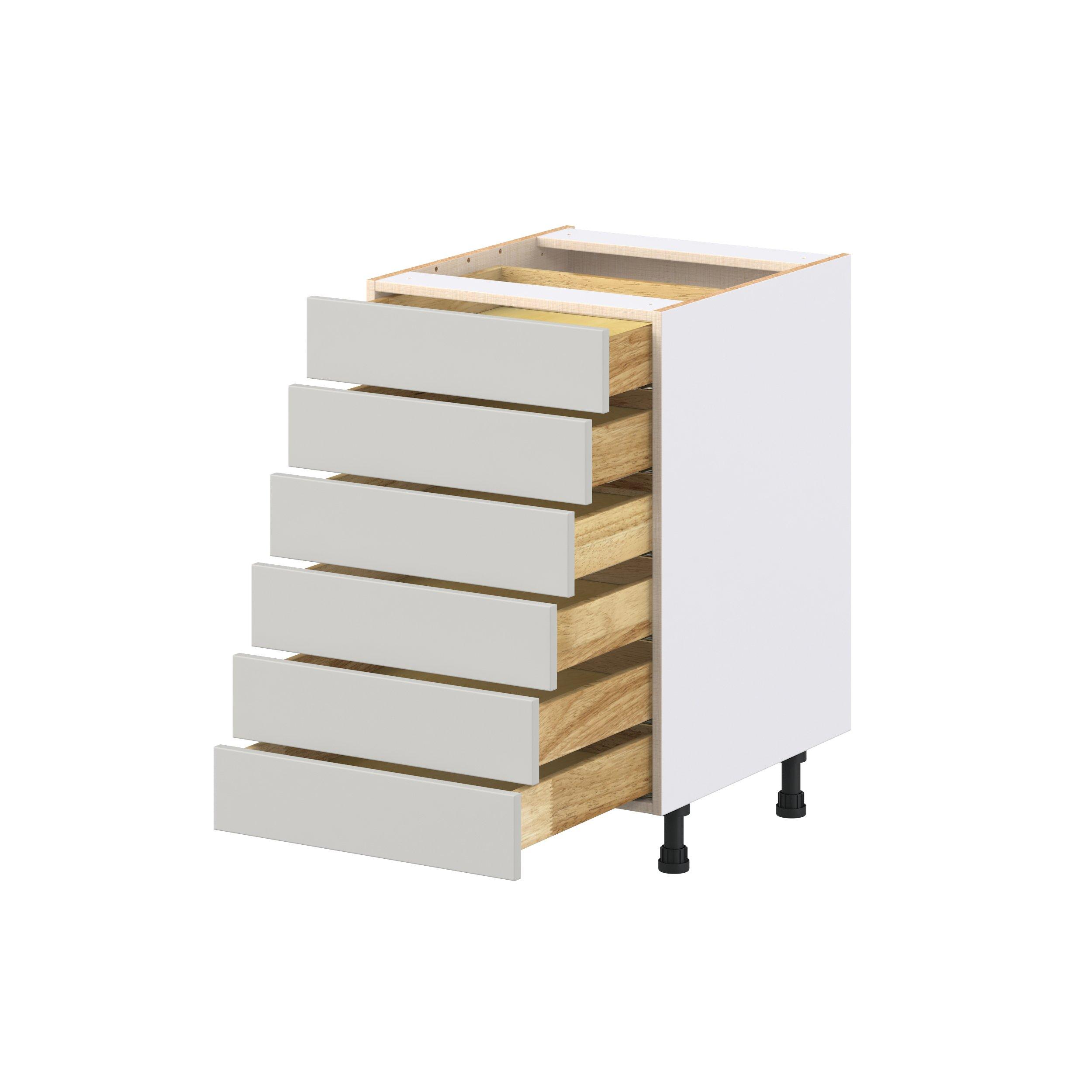 Lenox 21 in. Painted Light Gray Drawer Base Cabinet