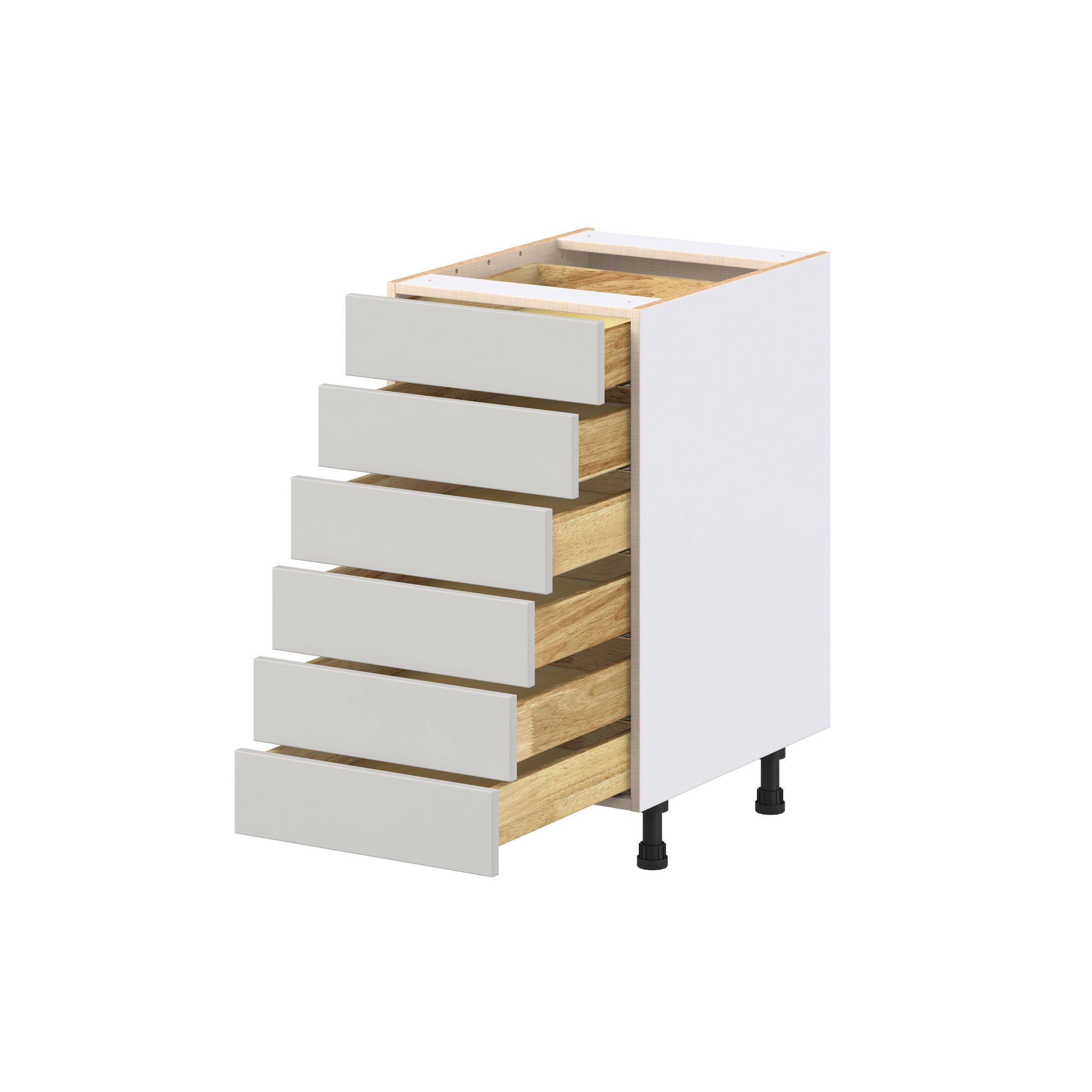 Lenox 18 in. Painted Light Gray Drawer Base Cabinet