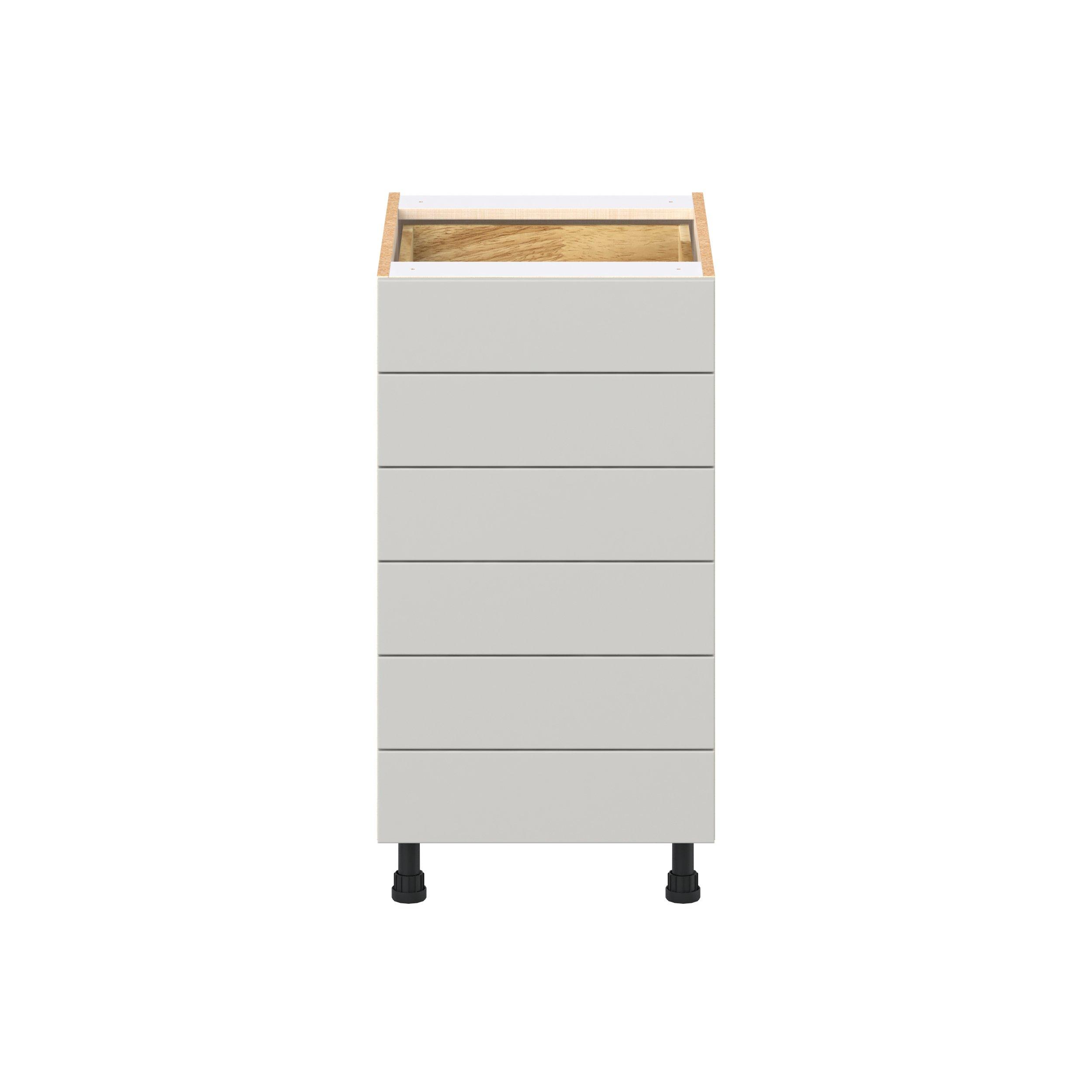 Lenox 18 in. Painted Light Gray Drawer Base Cabinet
