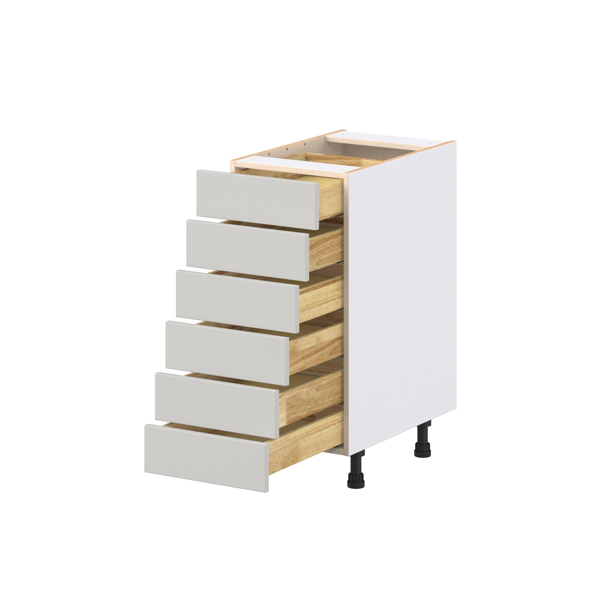 Lenox 15 in. Painted Light Gray Drawer Base Cabinet