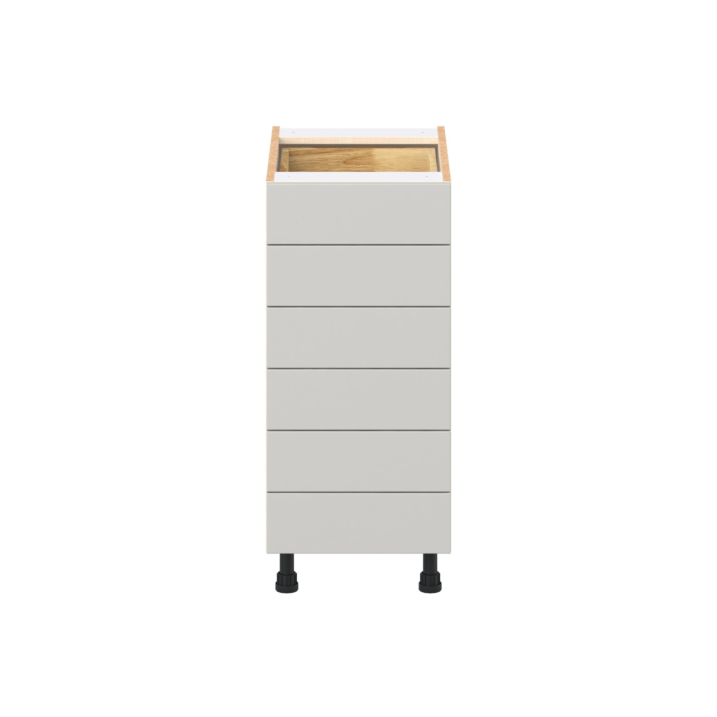 Lenox 15 in. Painted Light Gray Drawer Base Cabinet