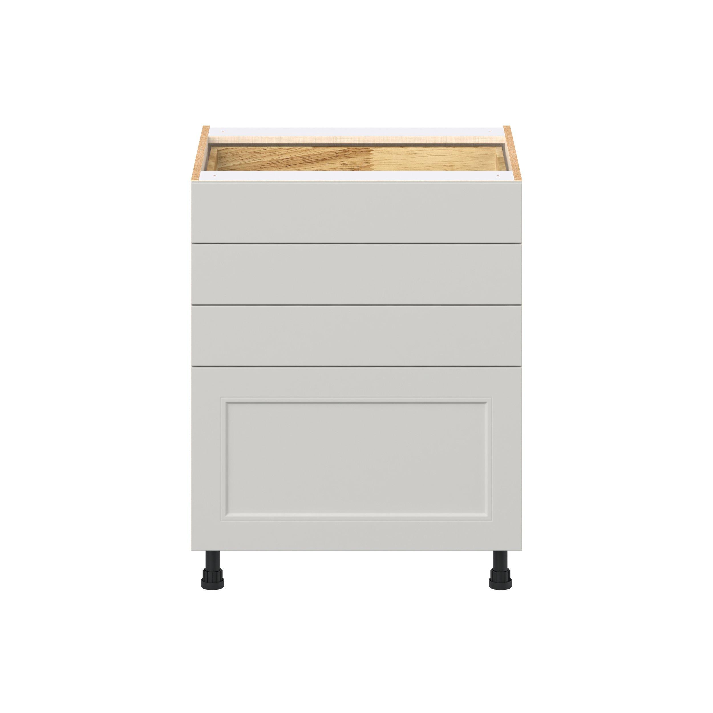 Lenox 27 in. Painted Light Gray Drawer Base Cabinet