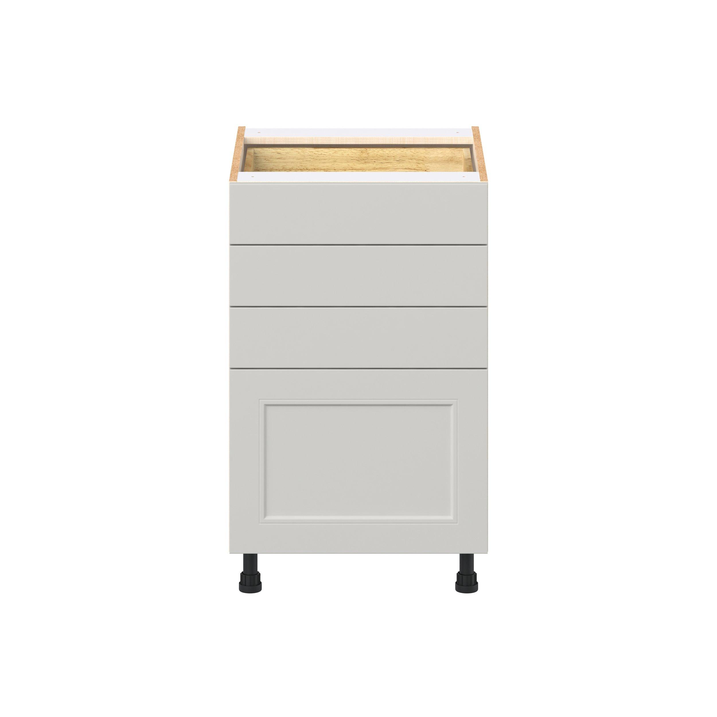 Lenox 21 in. Painted Light Gray Drawer Base Cabinet