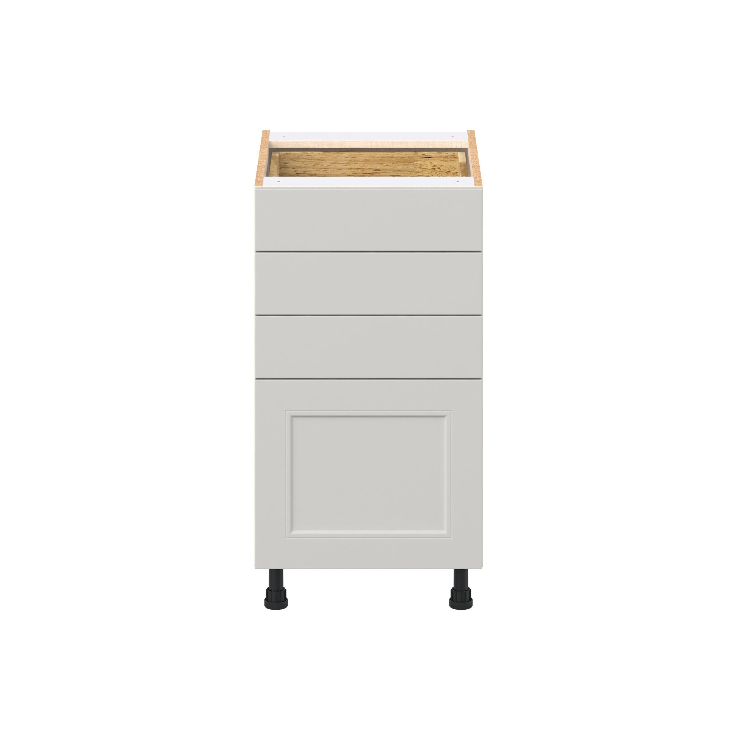 Lenox 18 in. Painted Light Gray Drawer Base Cabinet