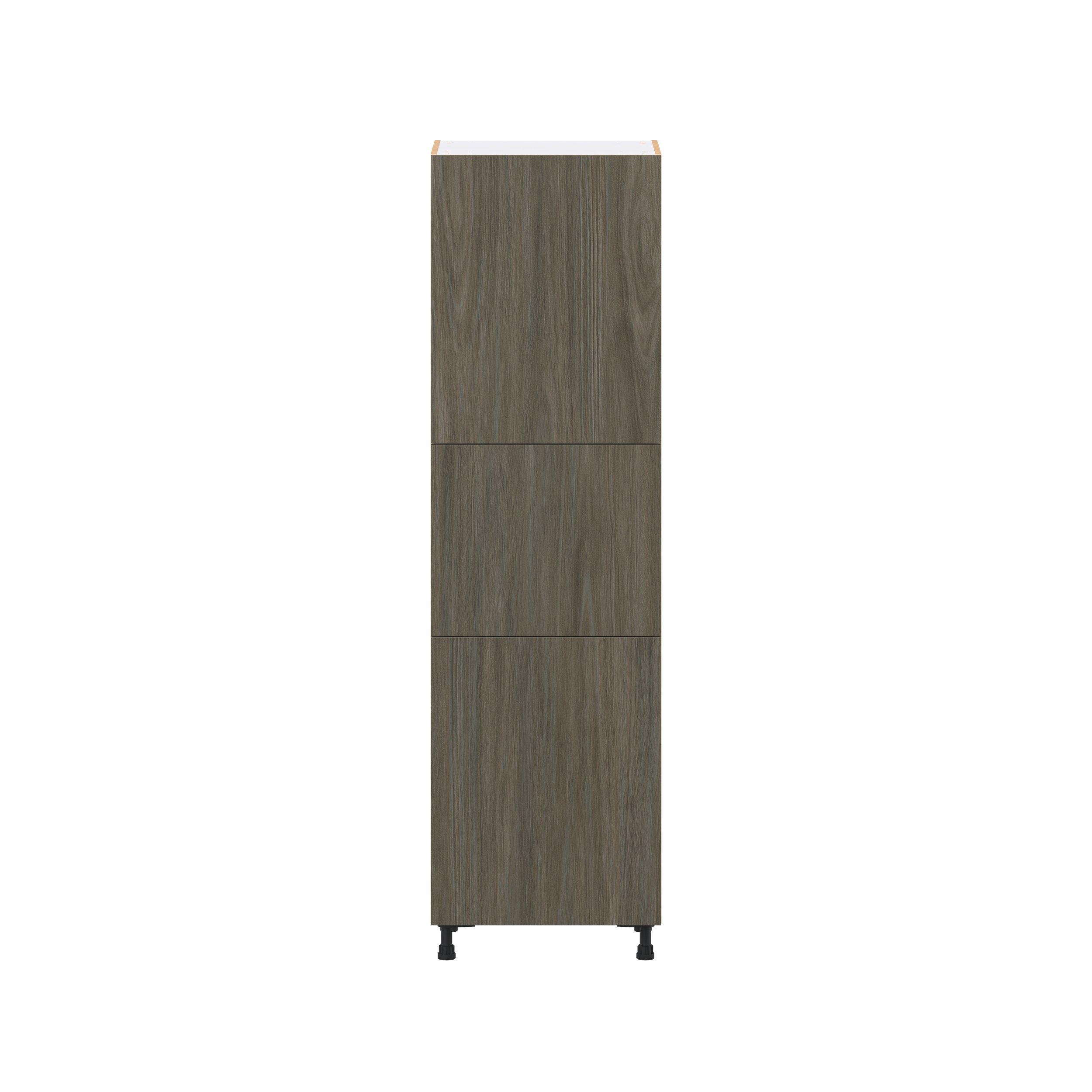 Glenwood 24 in. Burnt Walnut Pantry Cabinet with Inner Pull-Out Drawer