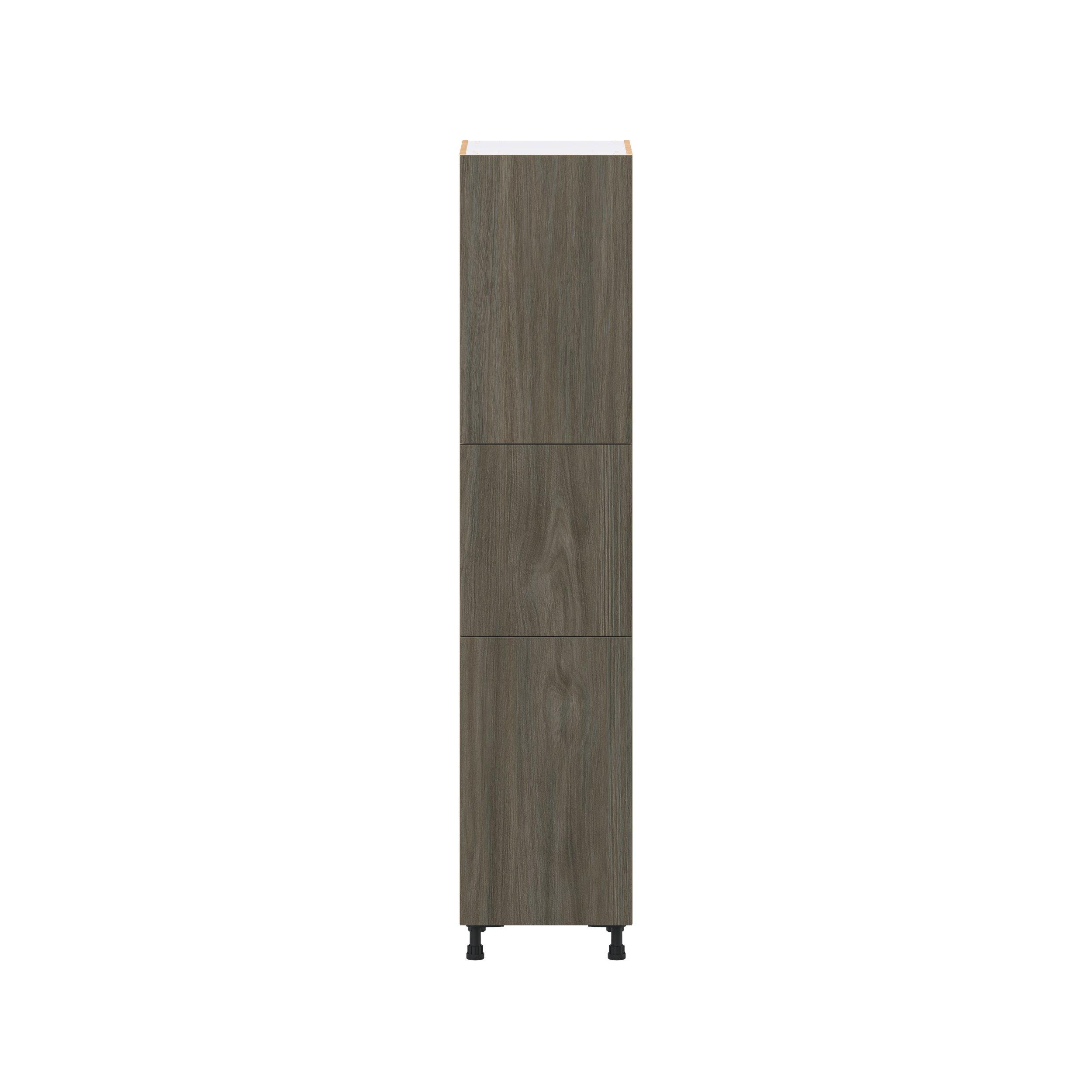 Glenwood 18 in. Burnt Walnut Pantry Cabinet with Inner Pull-Out Drawer