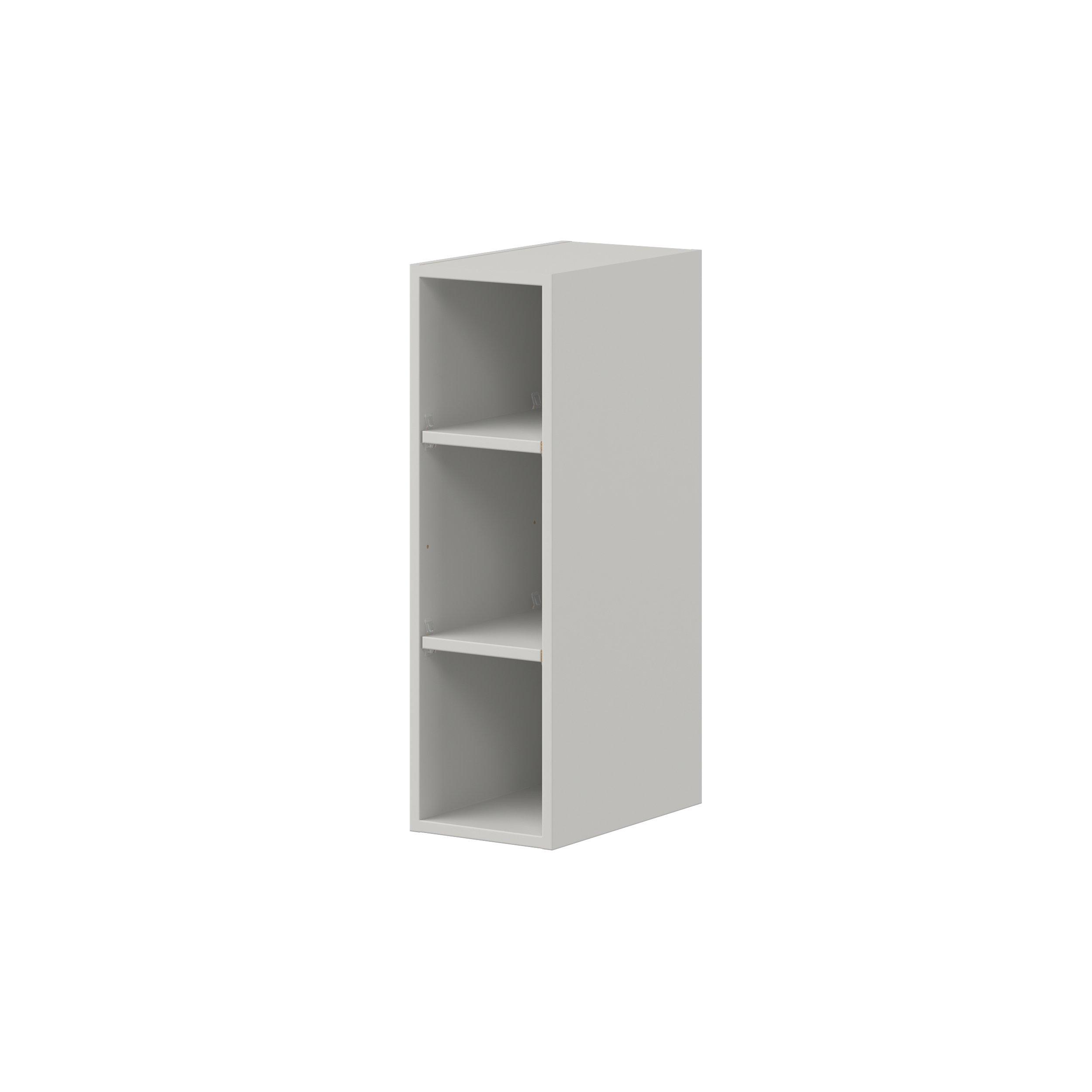 Lenox 9 in. Painted Light Gray Open Shelf Wall Cabinet
