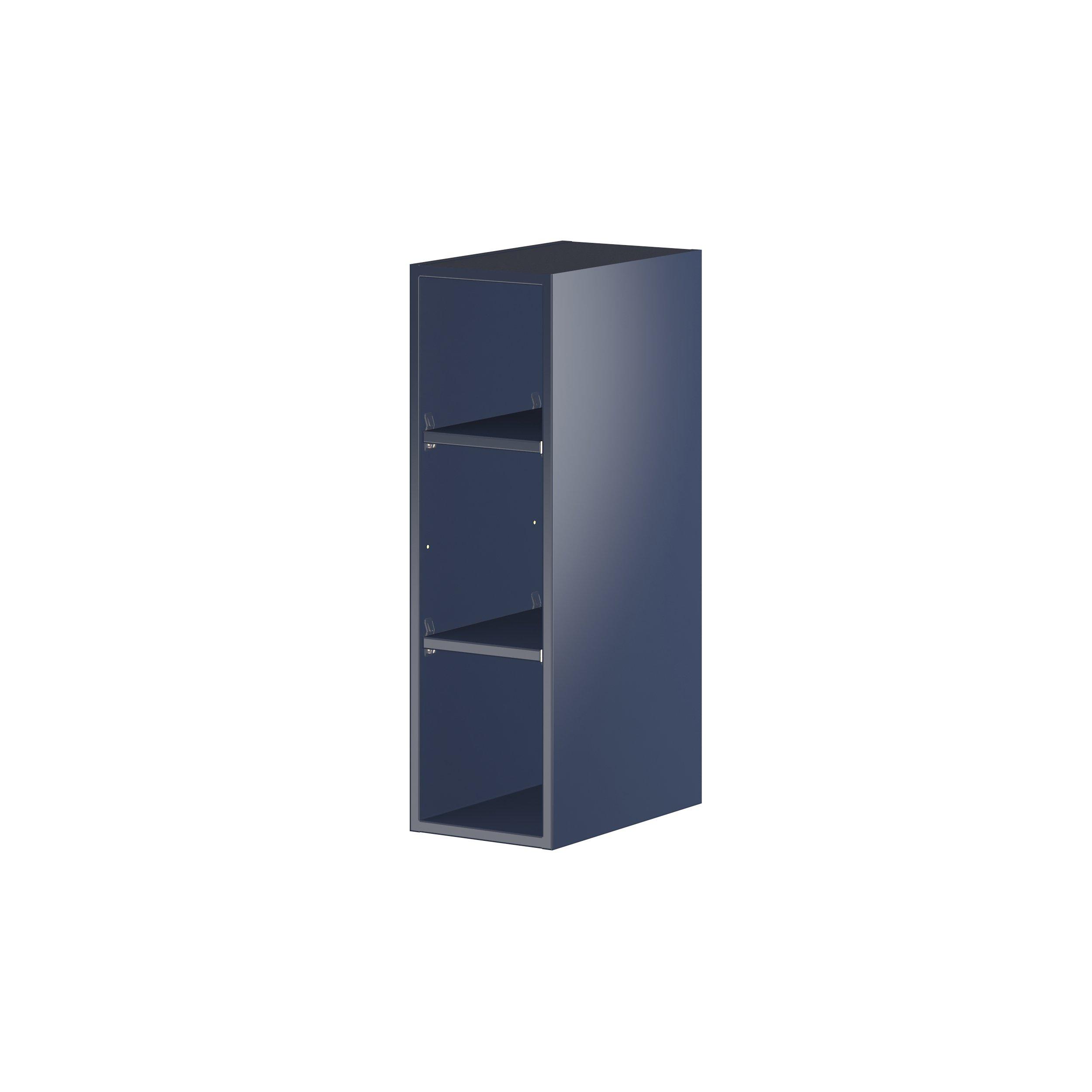 Peachtree 9 in. Painted Midnight Blue Open Shelf Wall Cabinet