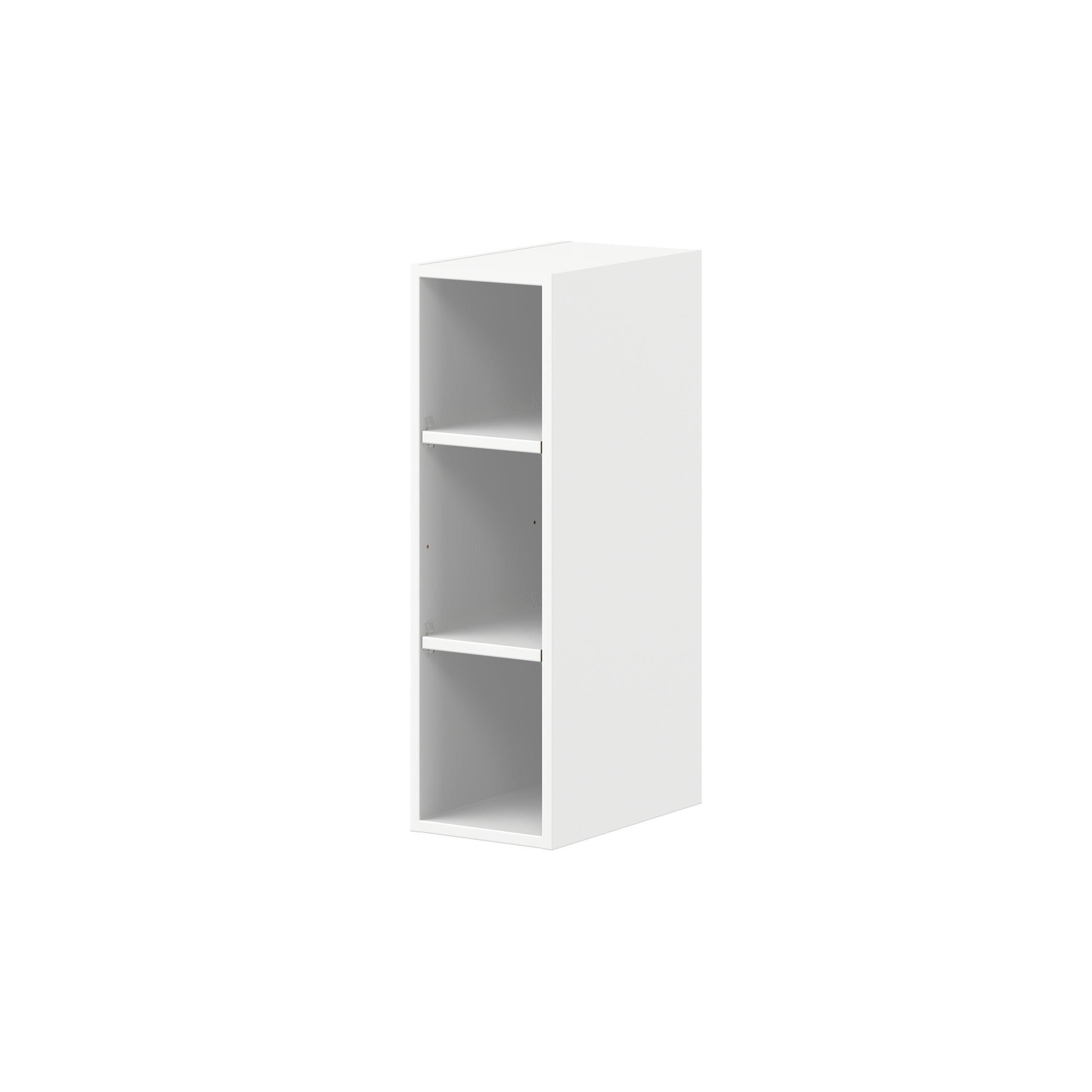 Peachtree 9 in. Painted Bright White Open Shelf Wall Cabinet
