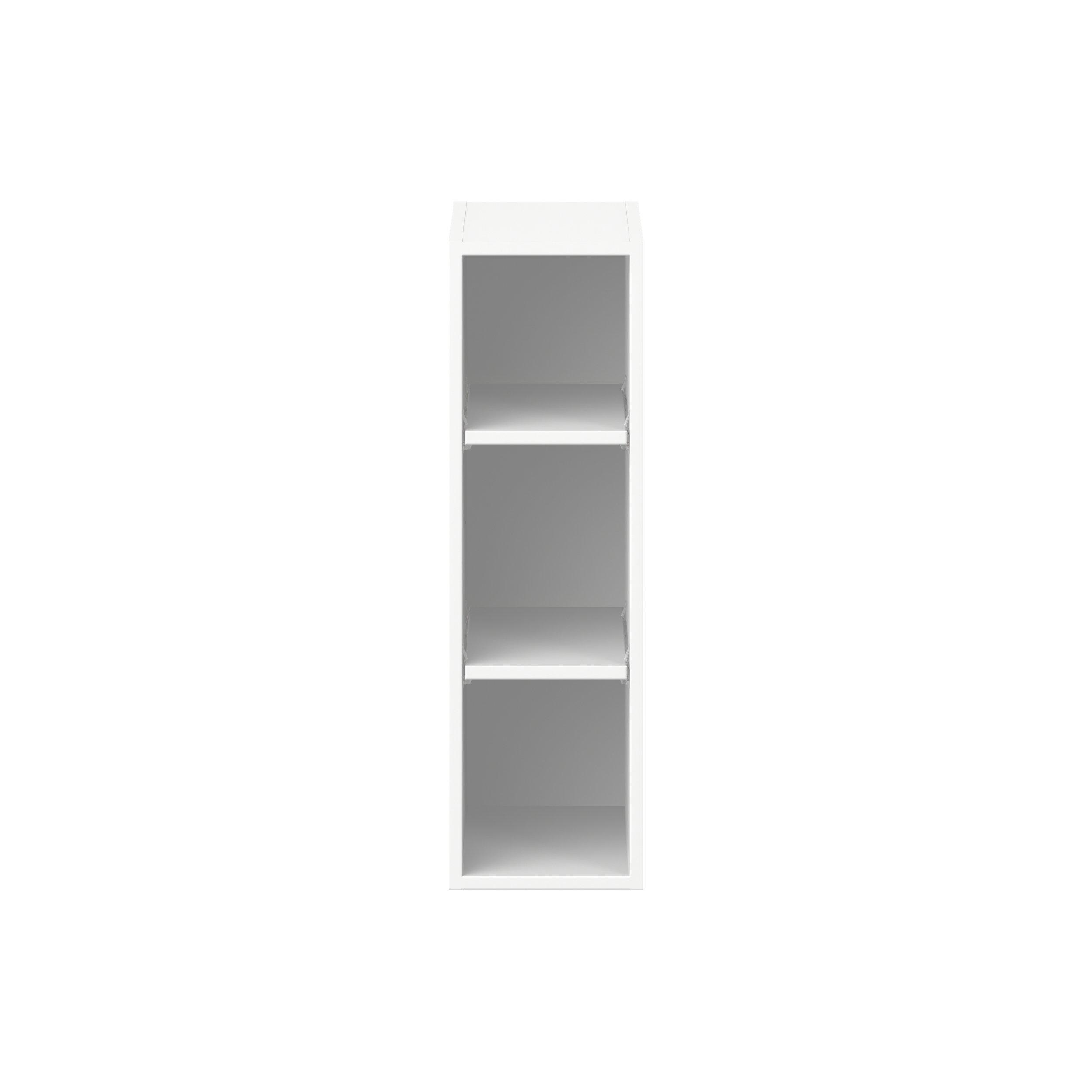 Peachtree 9 in. Painted Bright White Open Shelf Wall Cabinet