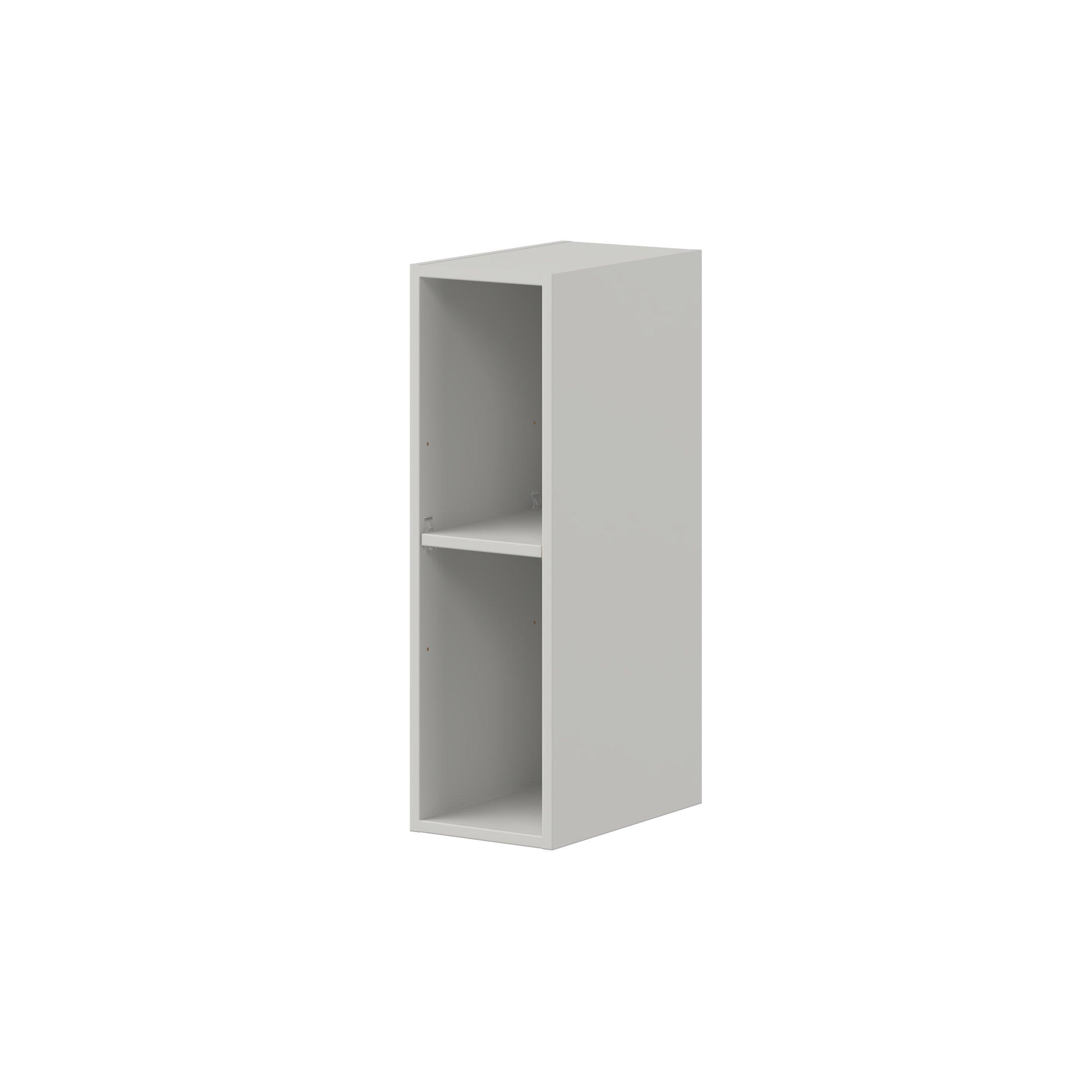 Summerhill 9 in. Light Gray Open Shelf Wall Cabinet