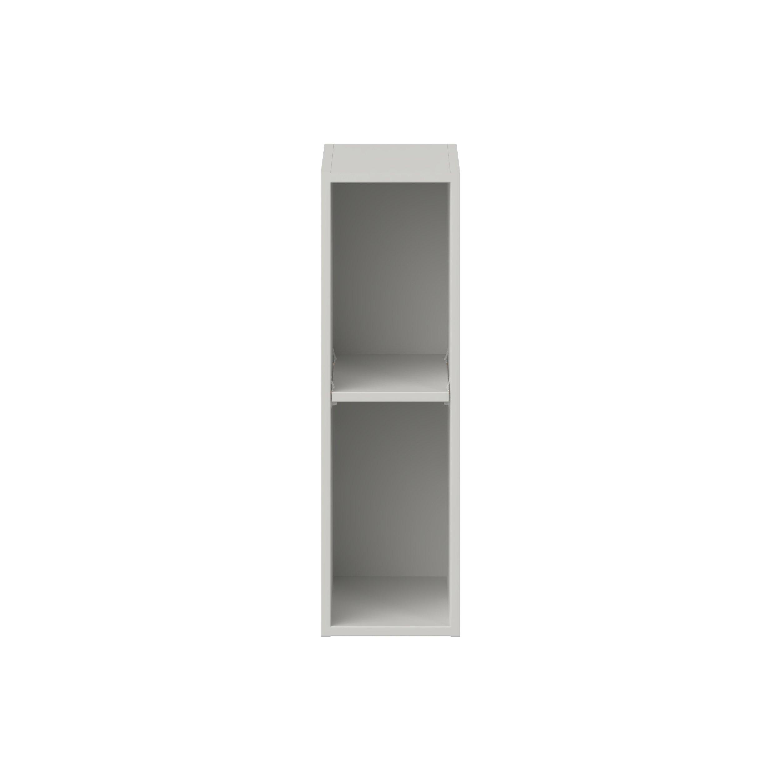 Summerhill 9 in. Light Gray Open Shelf Wall Cabinet