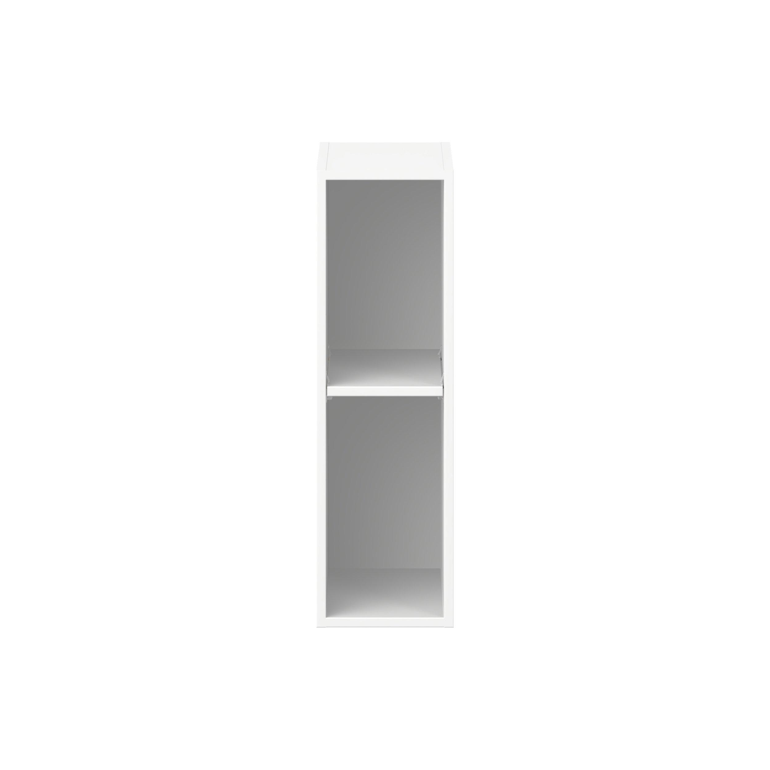 Summerhill 9 in. Bright White Open Shelf Wall Cabinet