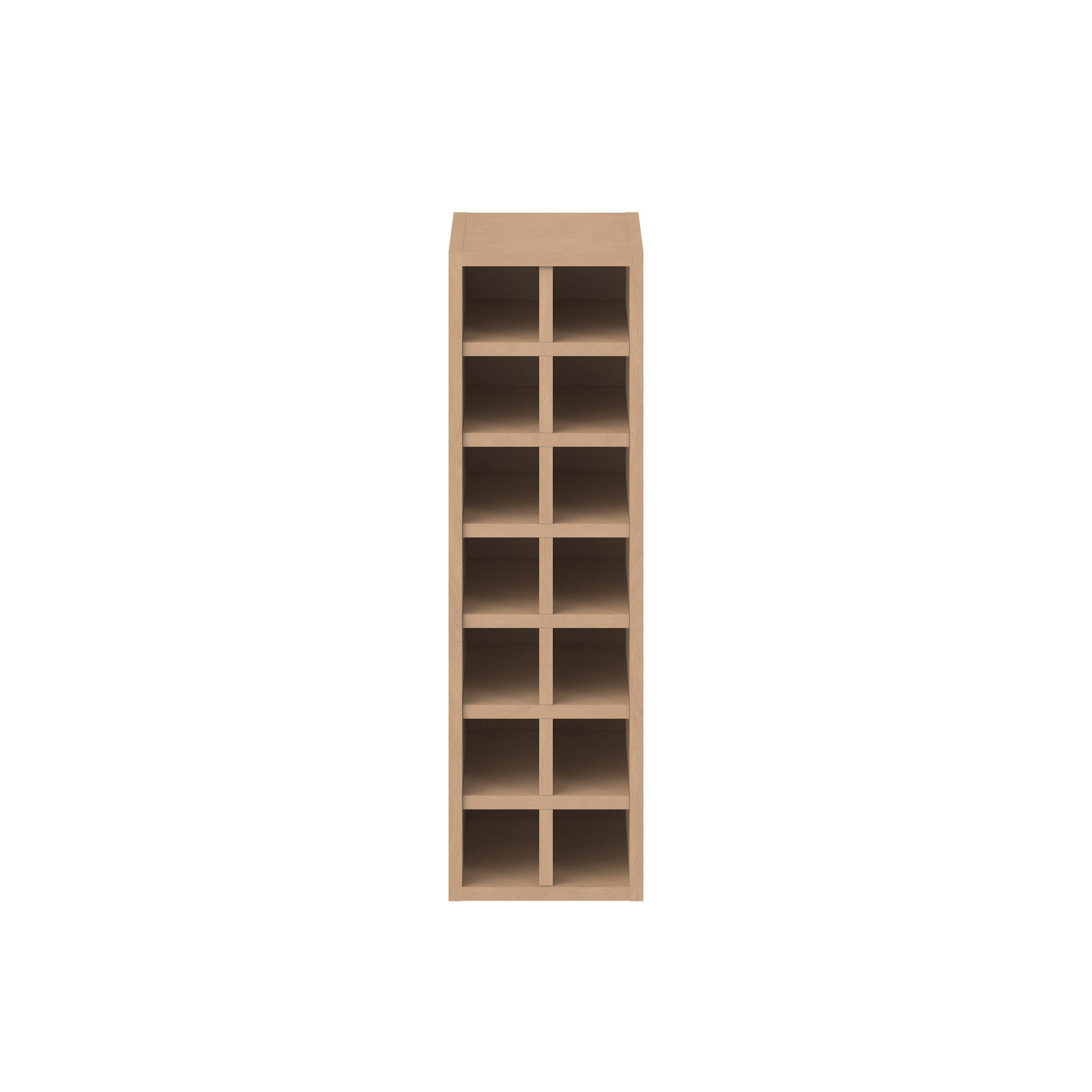 Sugarhill 9 in. Stained Sugar Cookie Wine Wall Cabinet