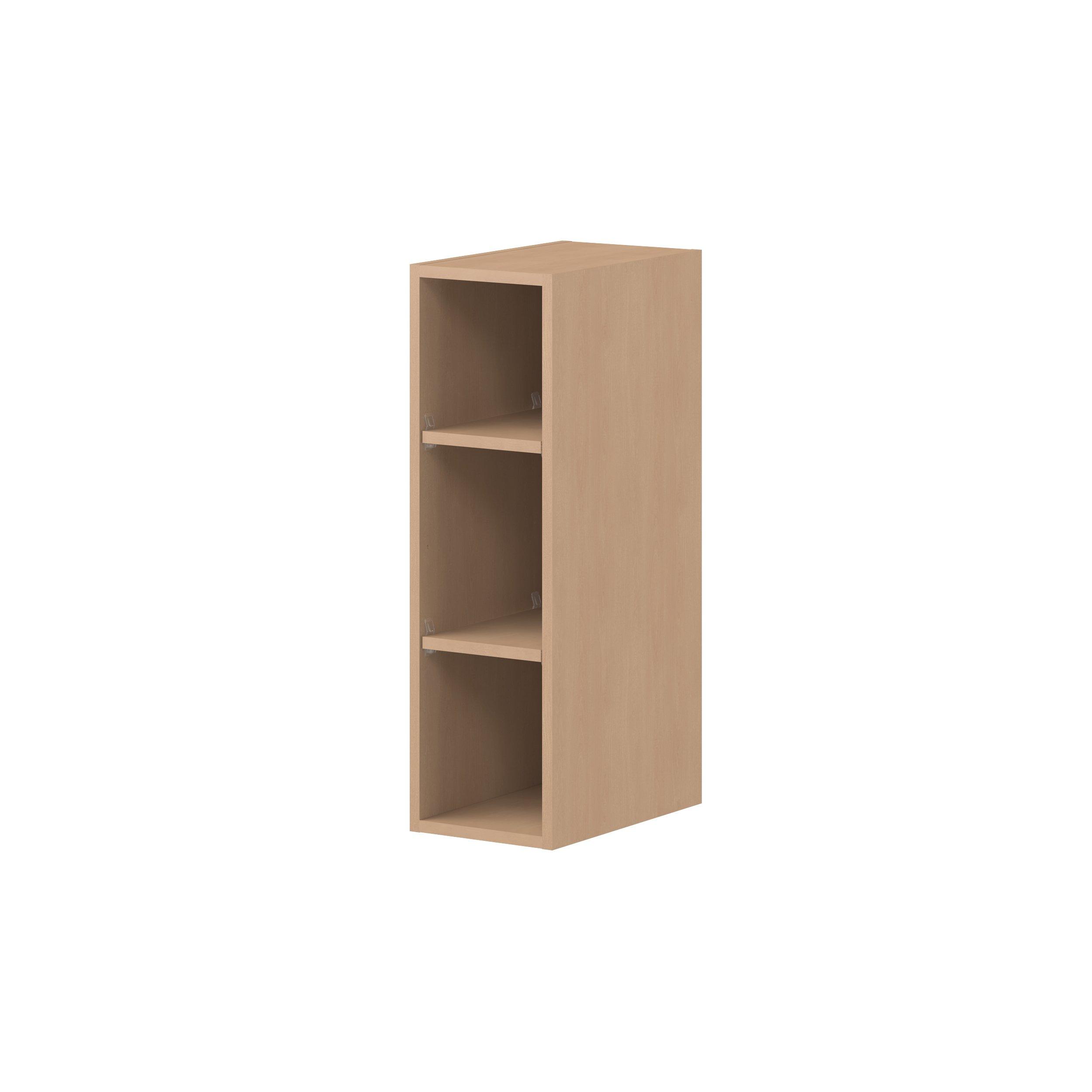 Sugarhill 9 in. Stained Sugar Cookie Open Shelf Wall Cabinet