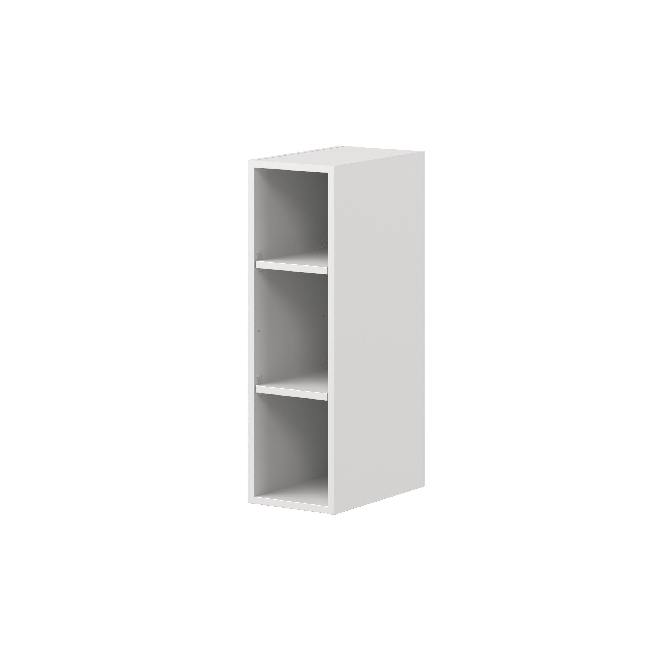 Candler 9 in. Painted Warm White Open Shelf Wall Cabinet