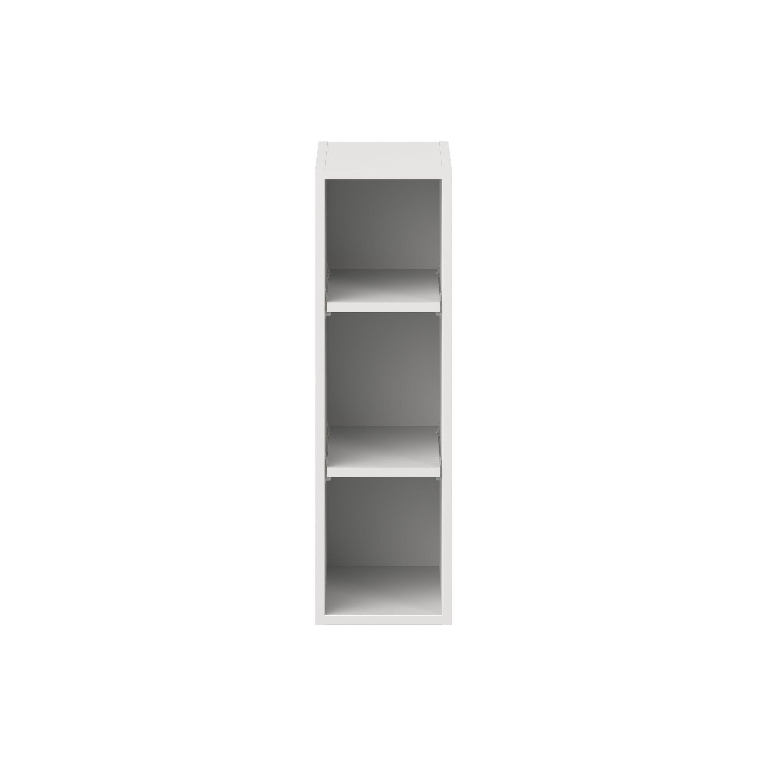 Candler 9 in. Painted Warm White Open Shelf Wall Cabinet