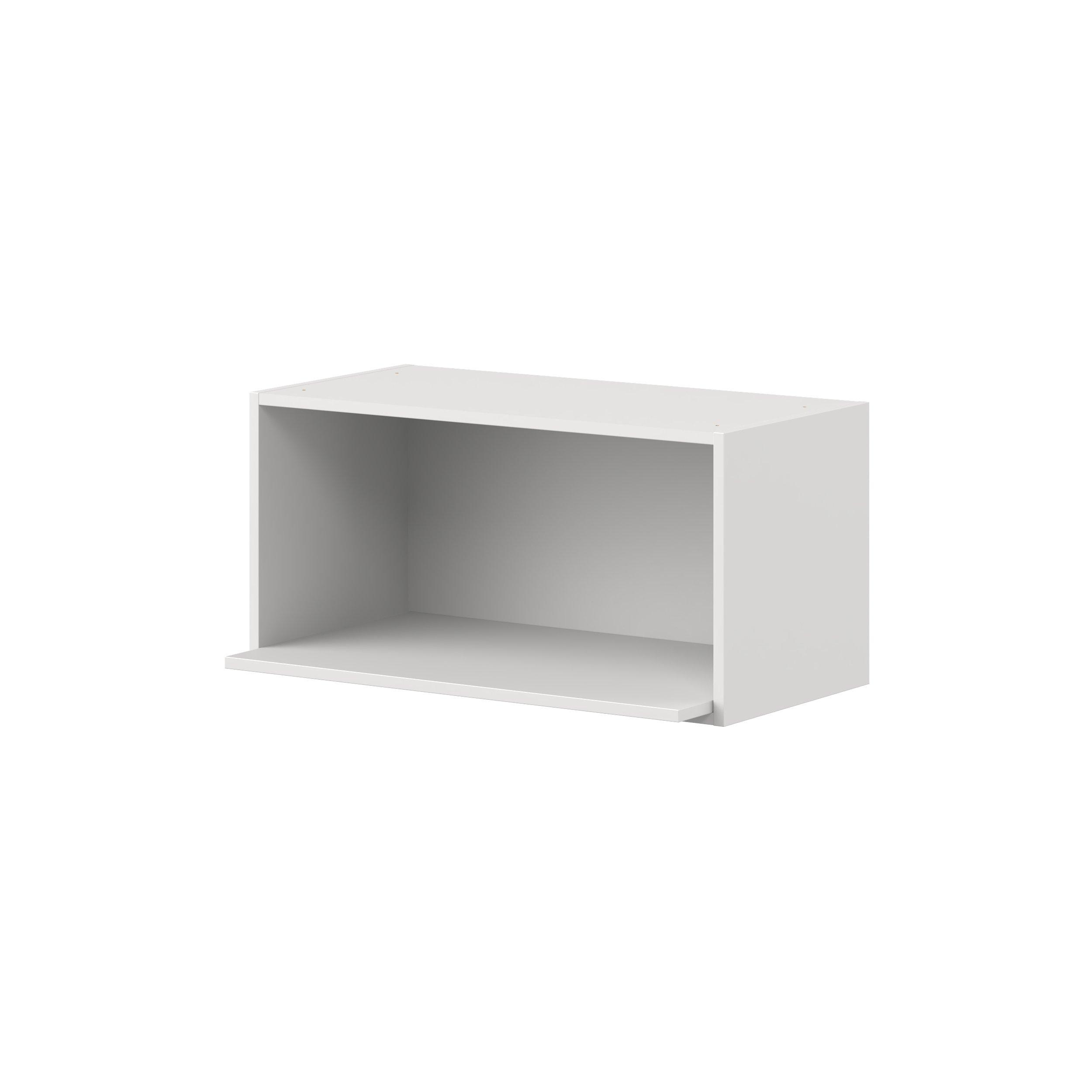 Candler 30 in. Painted Warm White Microwave Wall Cabinet