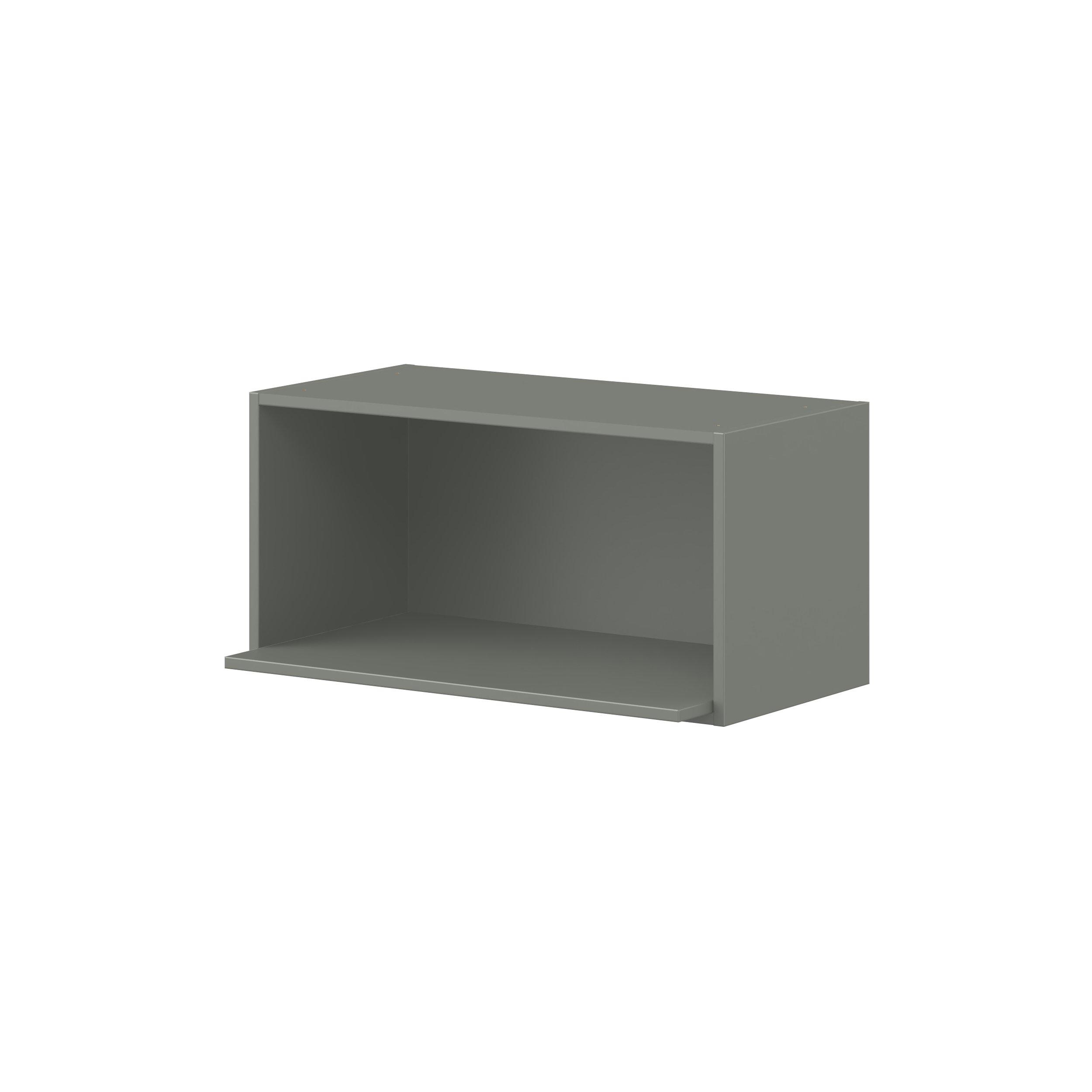 Linden 30 in. Painted Moss Green Microwave Wall Cabinet