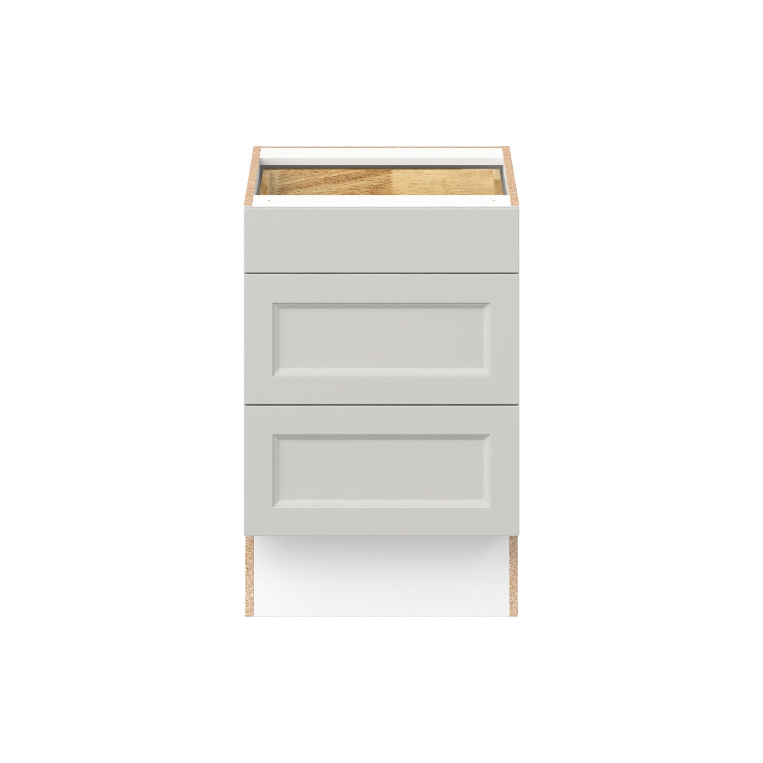 Lenox 21 in. Painted Light Gray Drawer Base Cabinet - ADA