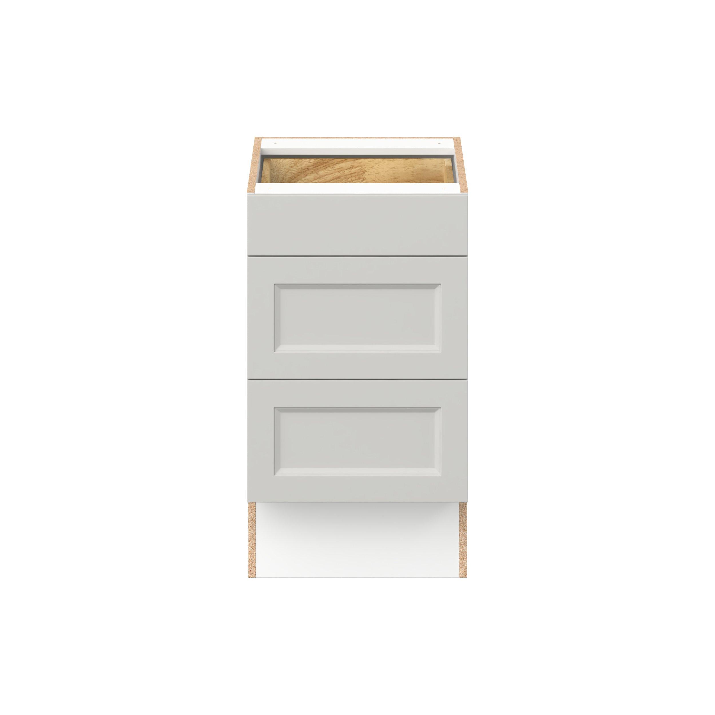 Lenox 18 in. Painted Light Gray Drawer Base Cabinet - ADA