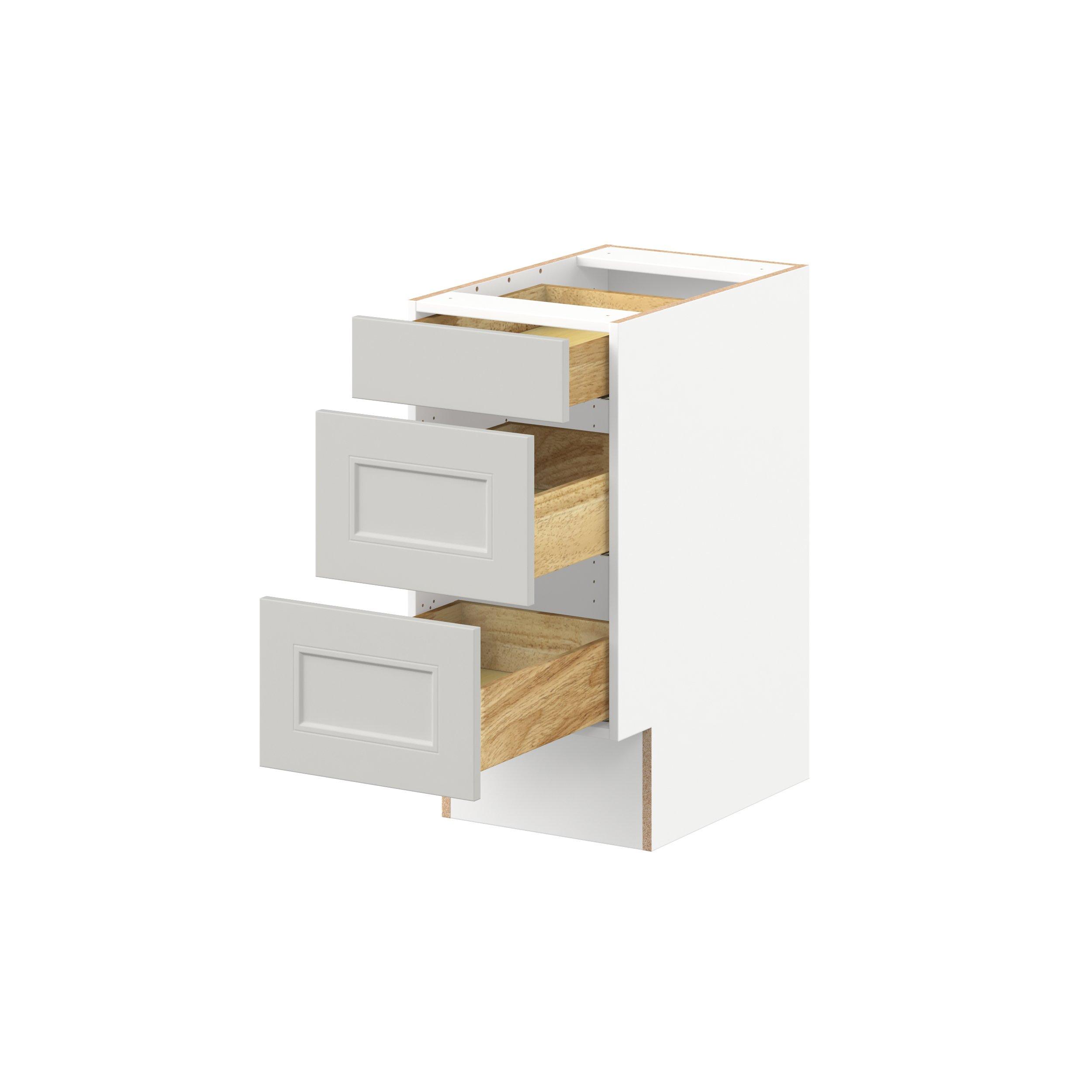 Lenox 15 in. Painted Light Gray Drawer Base Cabinet - ADA
