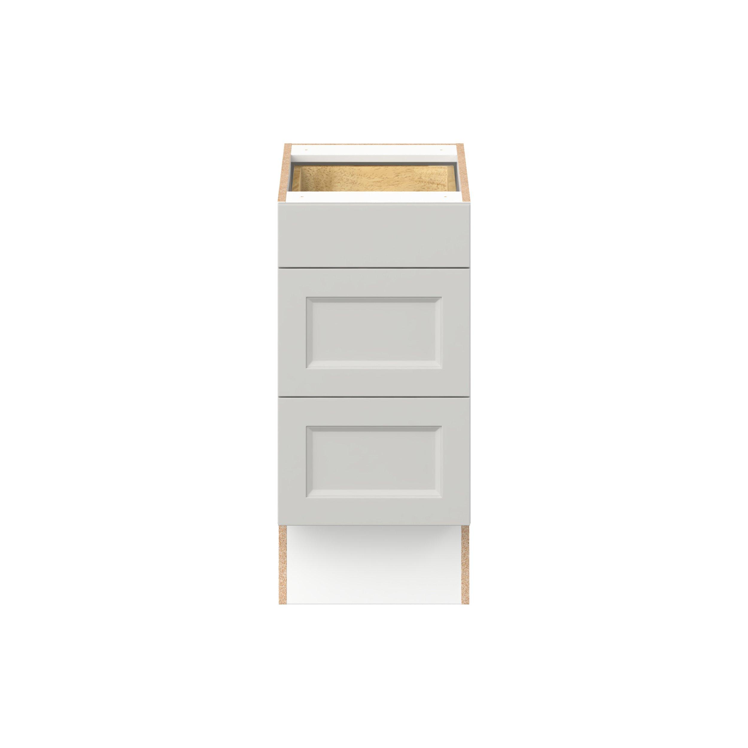 Lenox 15 in. Painted Light Gray Drawer Base Cabinet - ADA