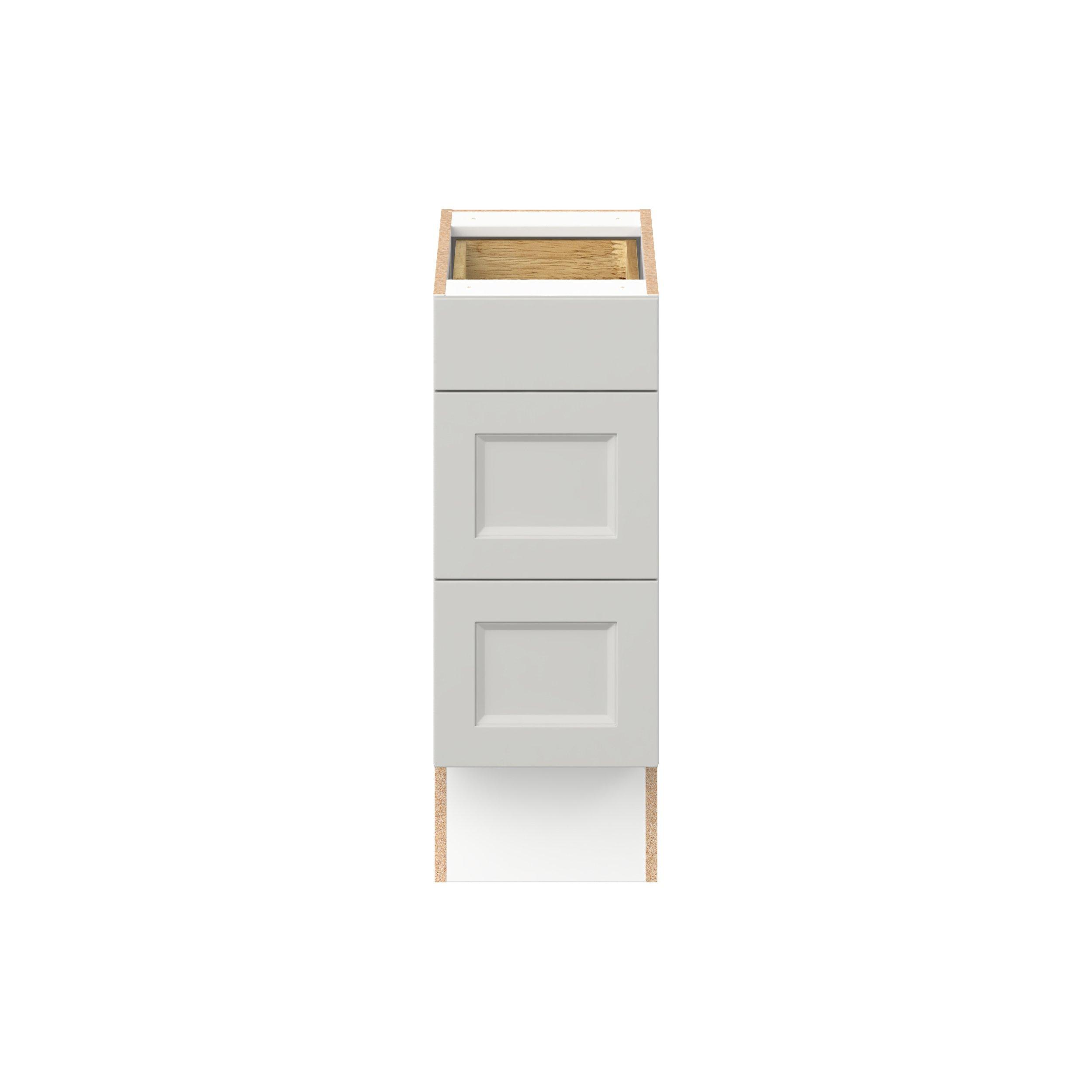 Lenox 12 in. Painted Light Gray Drawer Base Cabinet - ADA