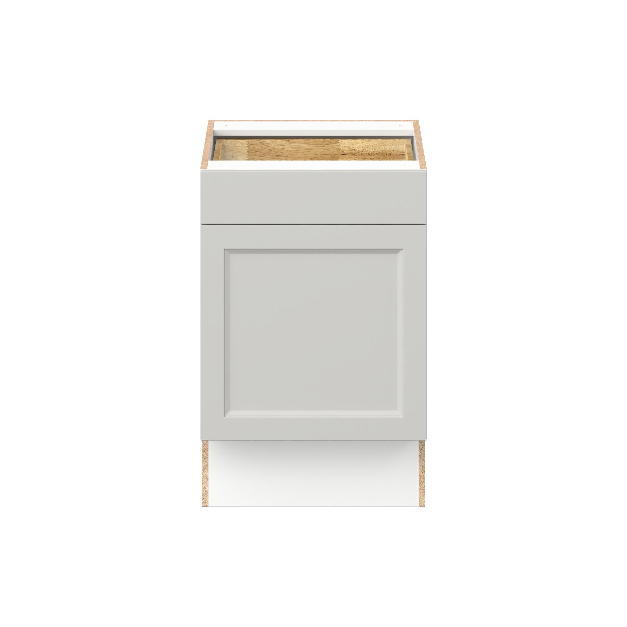 Lenox 21 in. Painted Light Gray Door and Drawer Base Cabinet - ADA