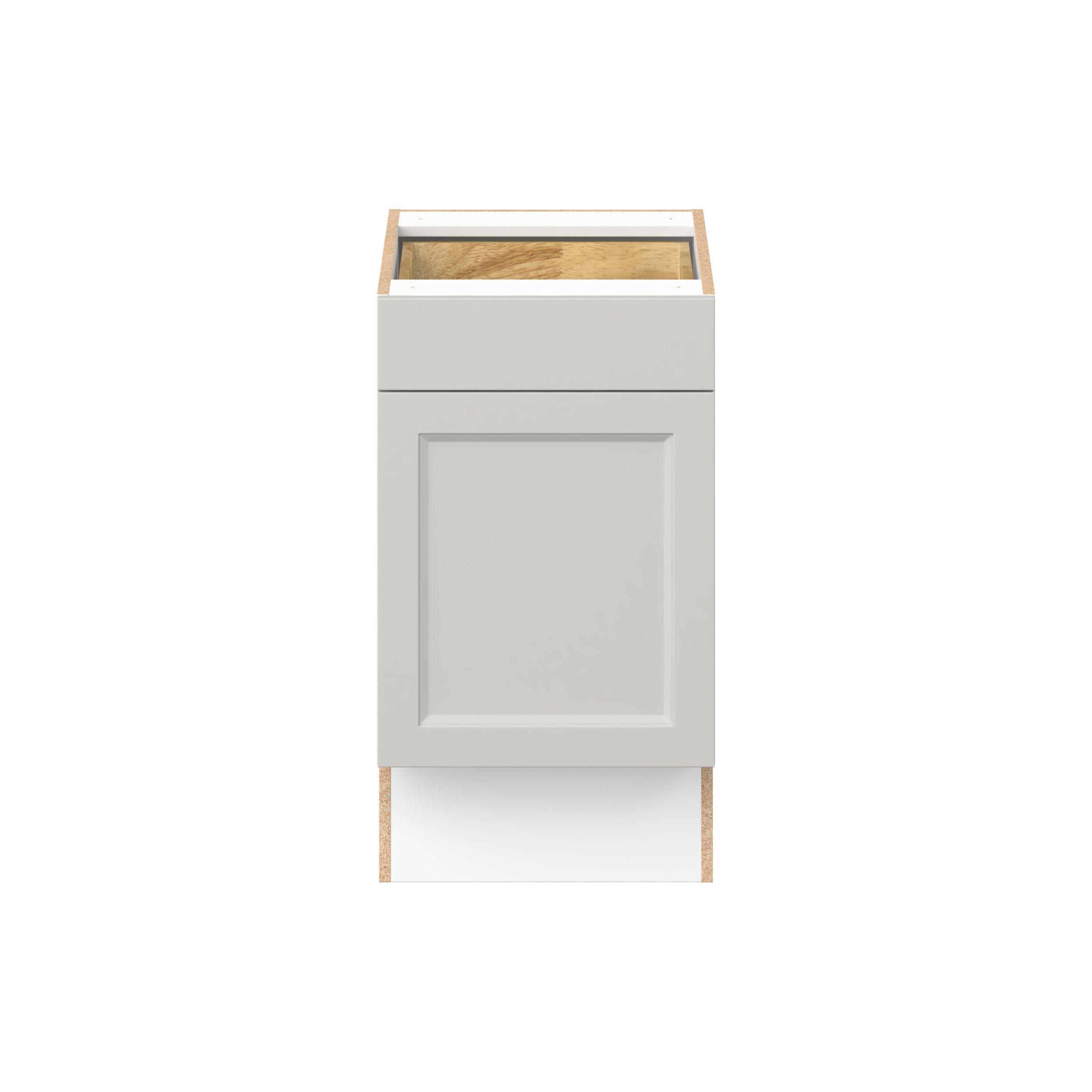 Lenox 18 in. Painted Light Gray Door and Drawer Base Cabinet - ADA