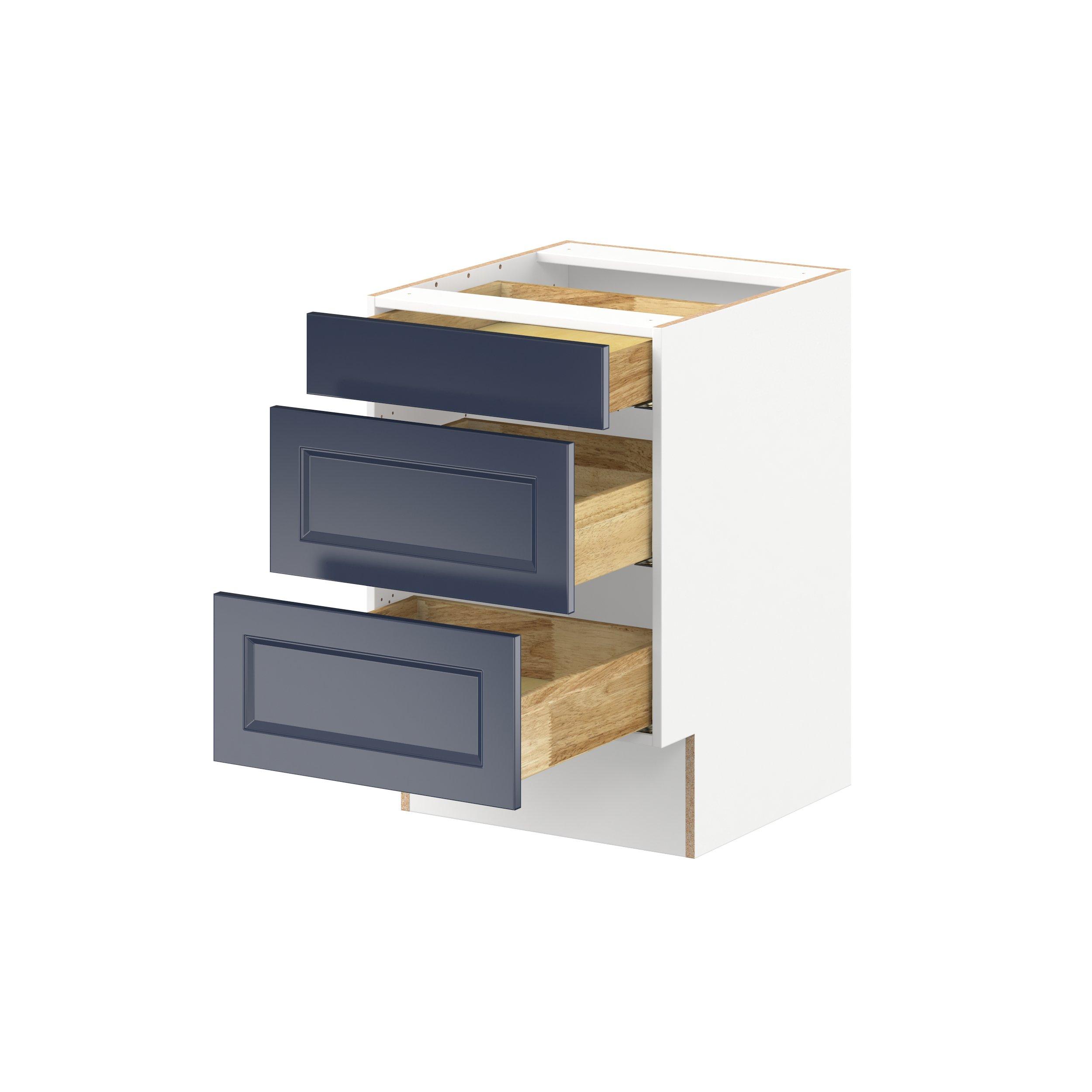 Peachtree 21 in. Painted Midnight Blue Drawer Base Cabinet