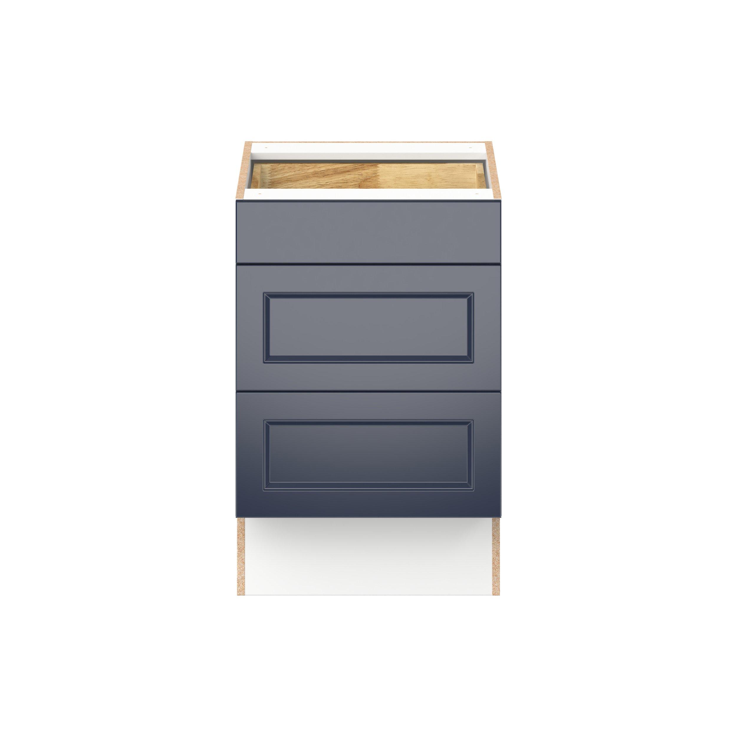 Peachtree 21 in. Painted Midnight Blue Drawer Base Cabinet