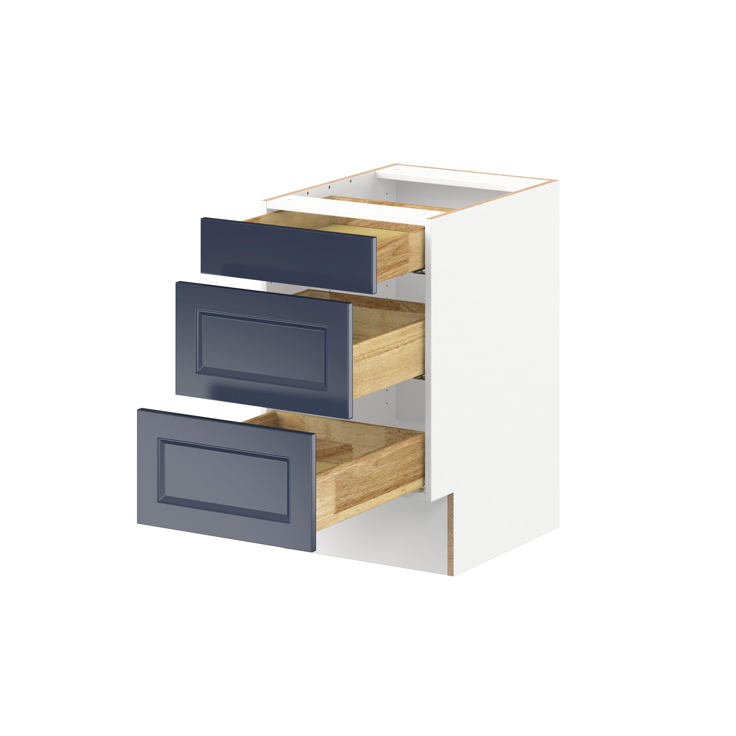 Peachtree 18 in. Painted Midnight Blue Drawer Base Cabinet