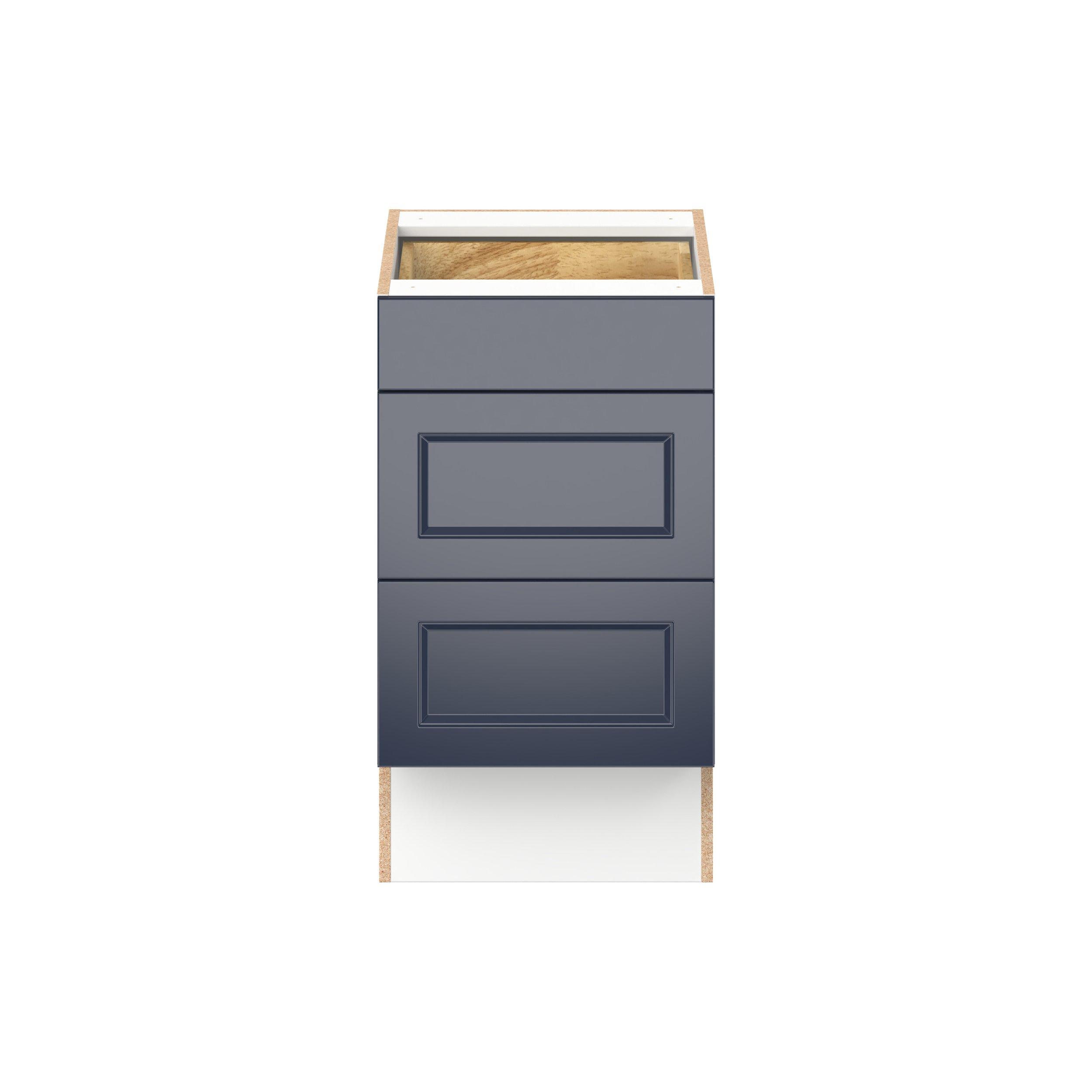 Peachtree 18 in. Painted Midnight Blue Drawer Base Cabinet