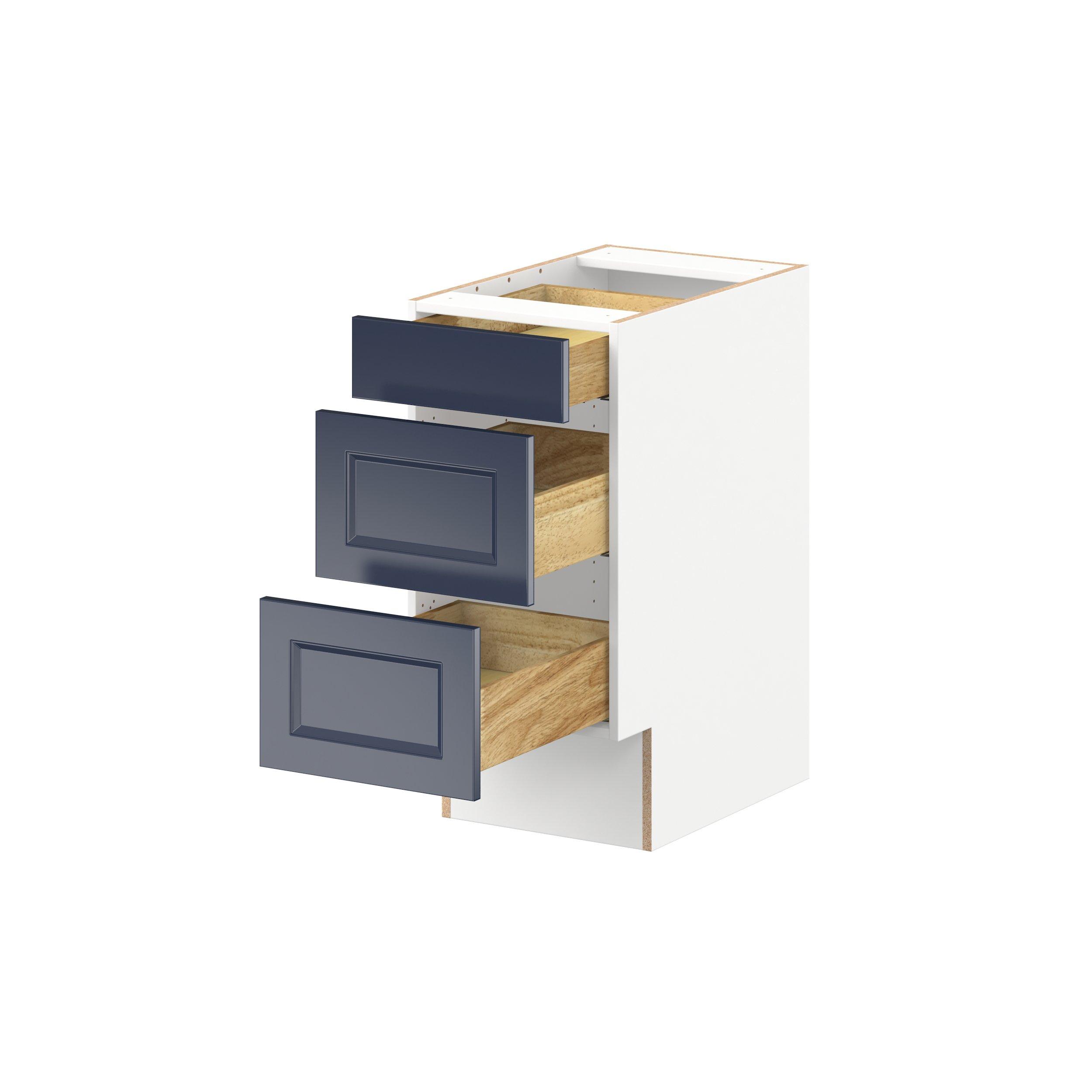 Peachtree 15 in. Painted Midnight Blue Drawer Base Cabinet