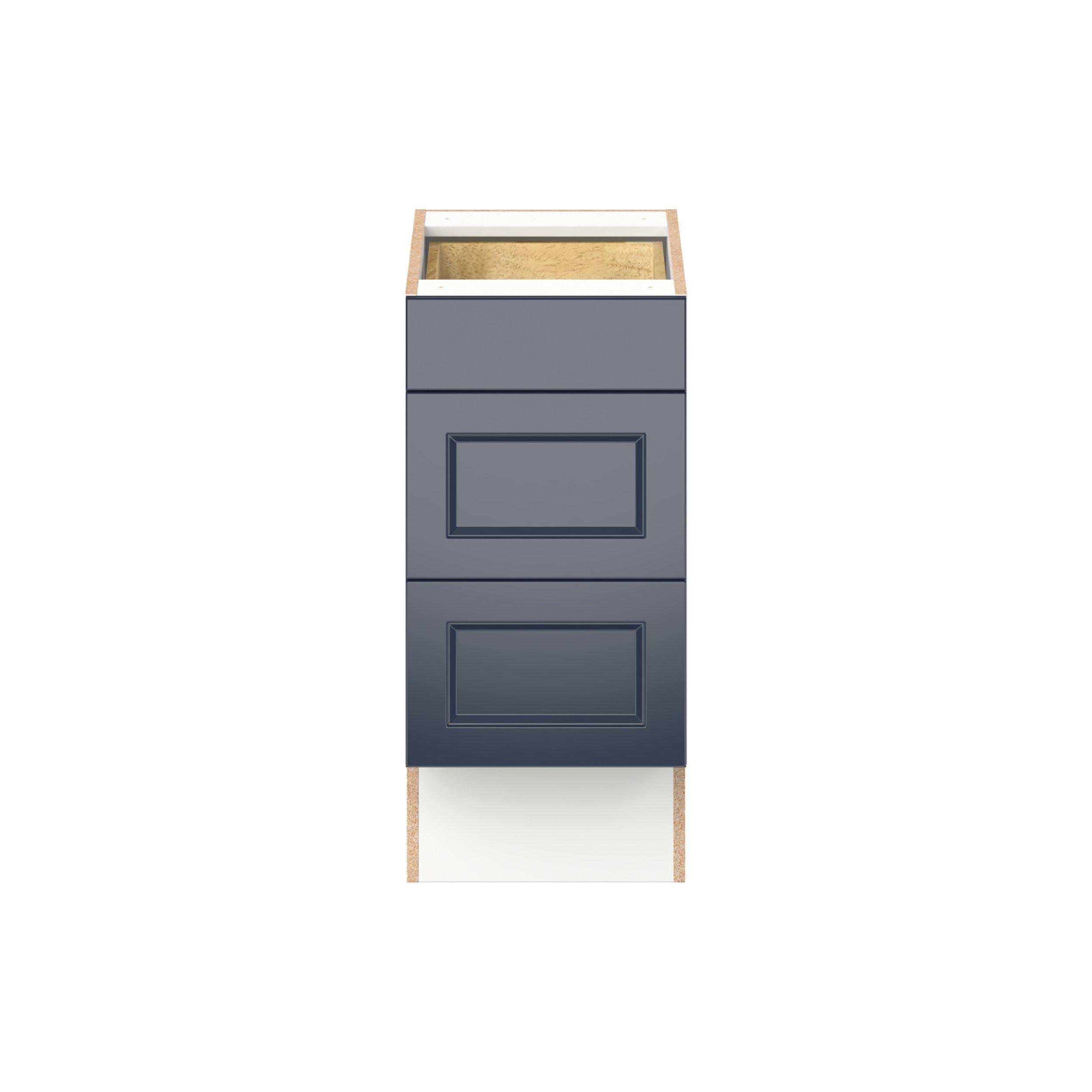 Peachtree 15 in. Painted Midnight Blue Drawer Base Cabinet