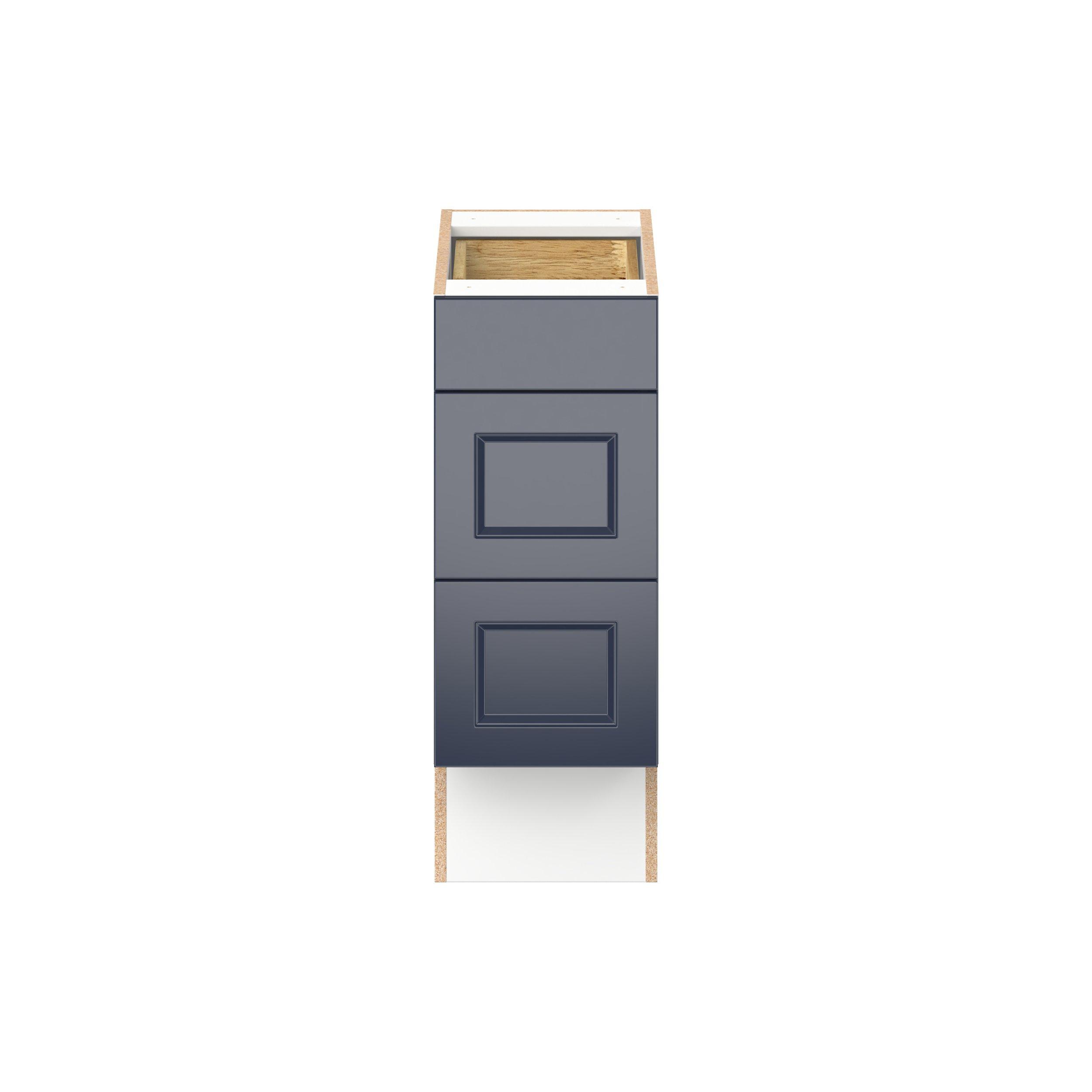 Peachtree 12 in. Painted Midnight Blue Drawer Base Cabinet