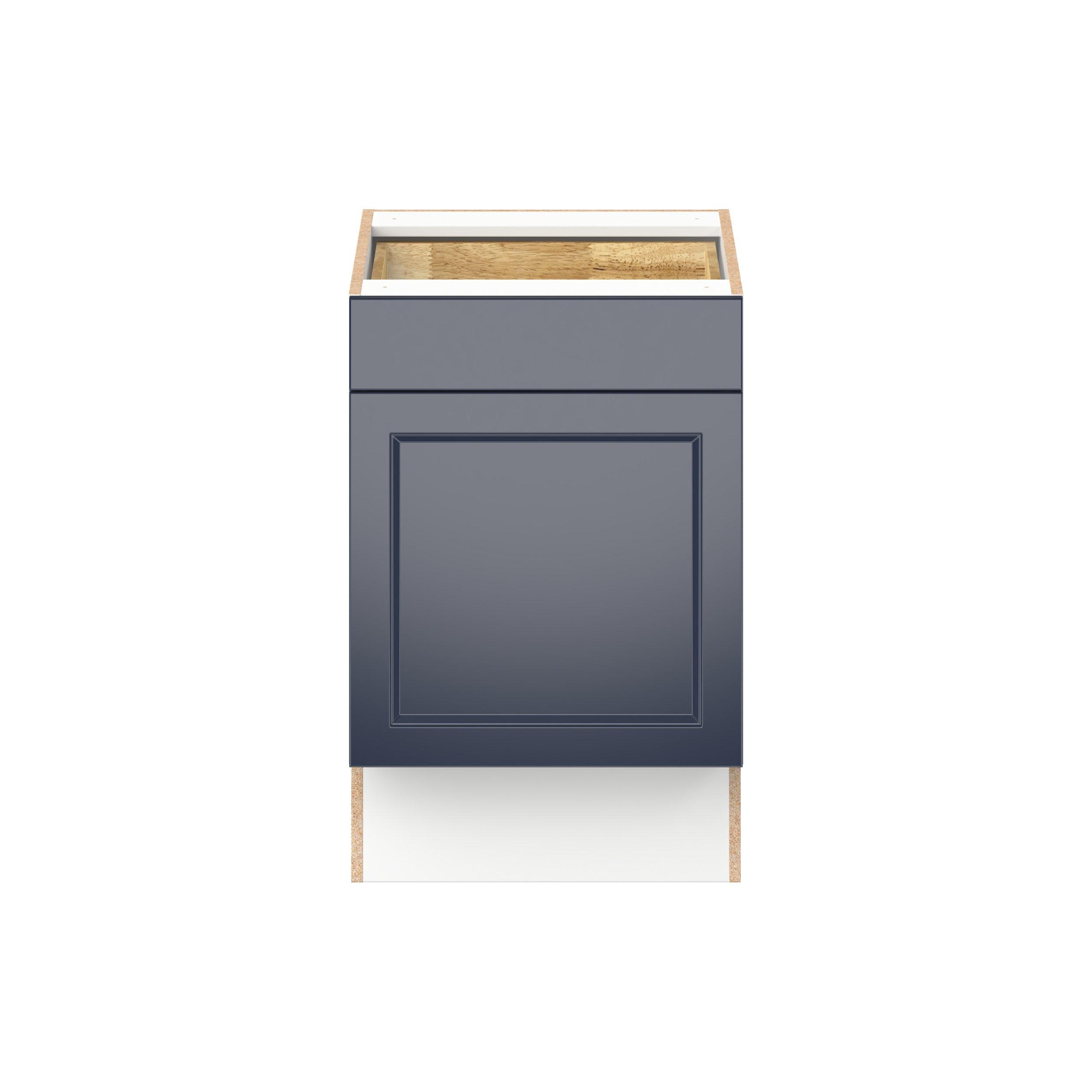 Peachtree 21 in. Painted Midnight Blue Door and Drawer Base Cabinet